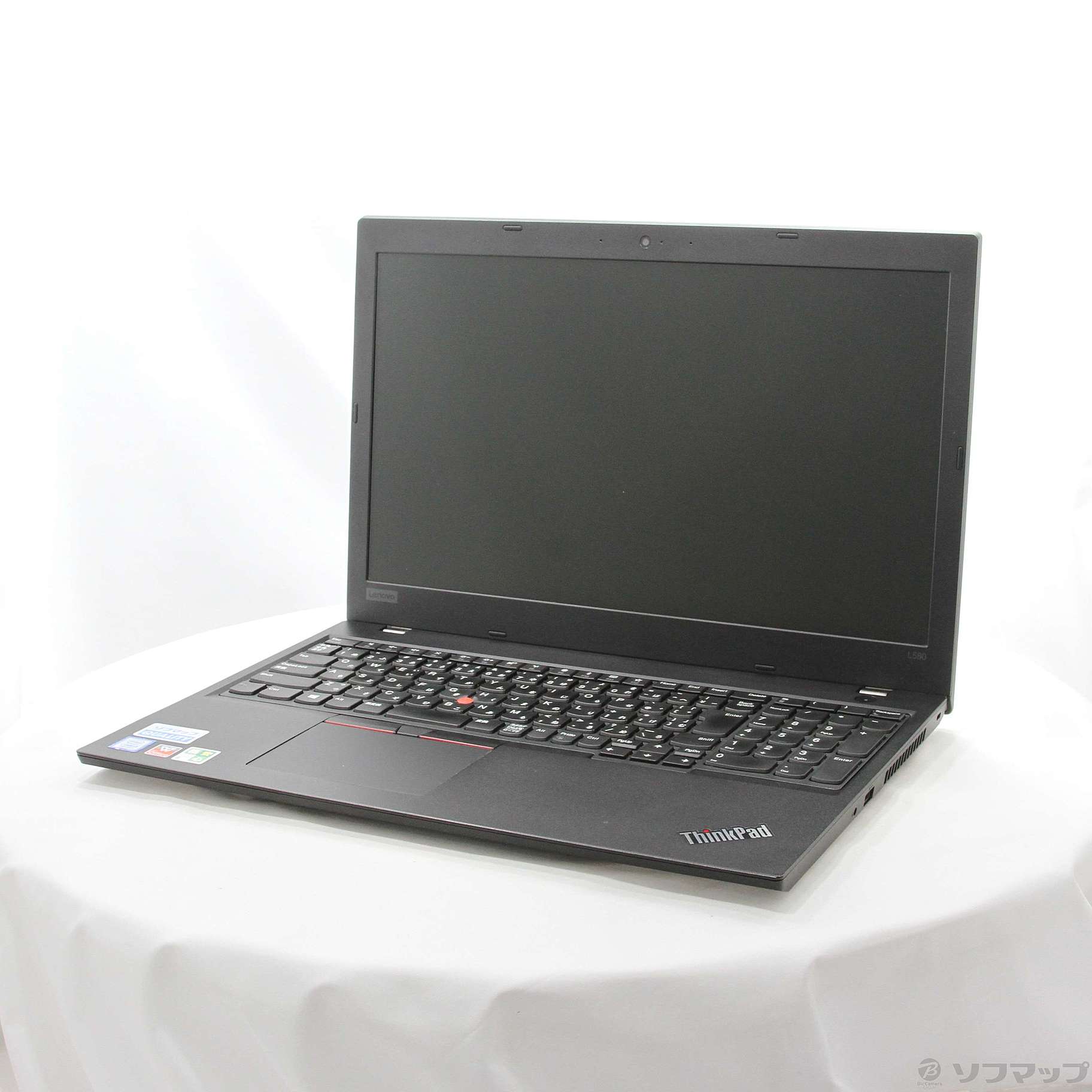 (中古)Lenovo 格安安心パソコン ThinkPad L580 20LW002UJP ブラック (Windows 10)(344-ud)