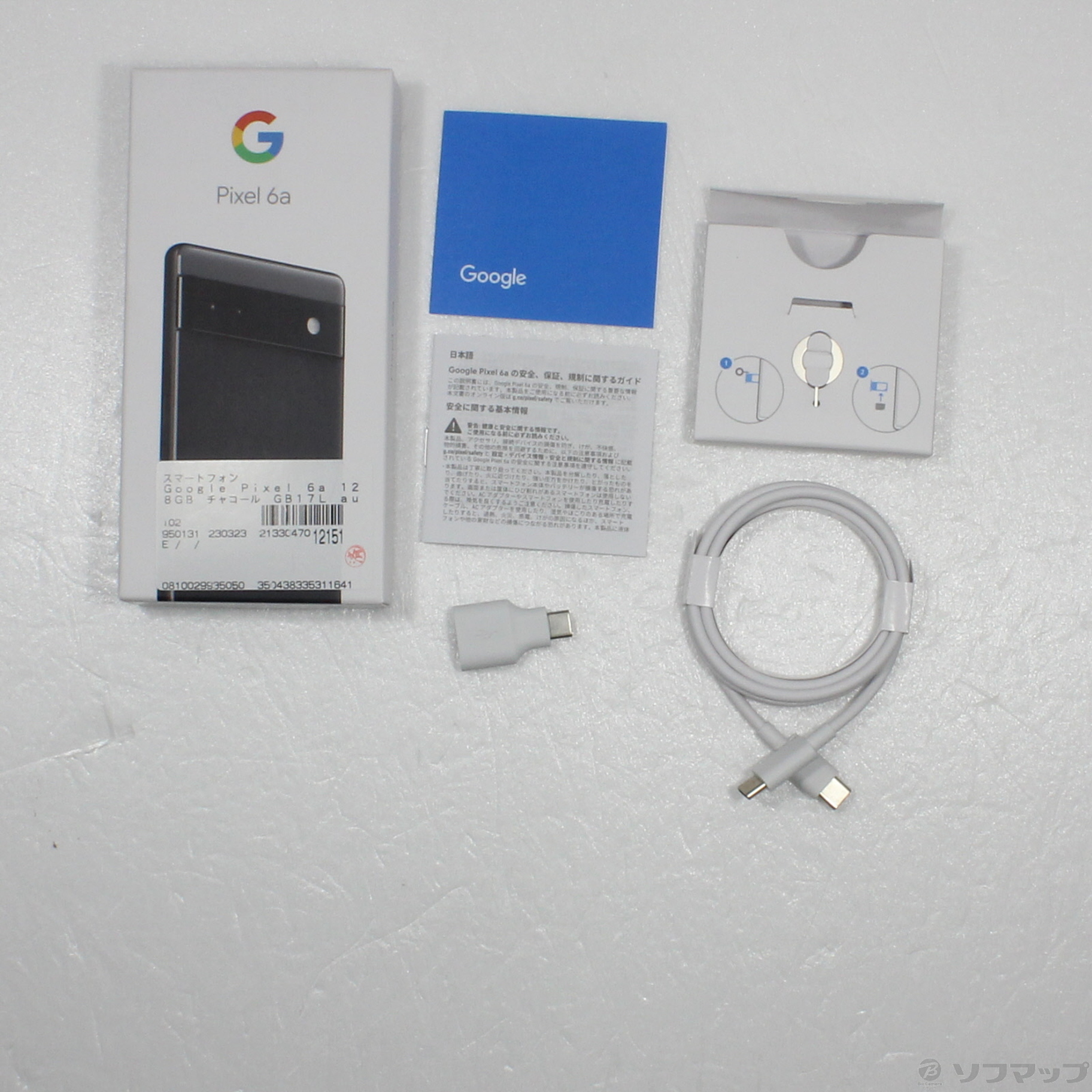 中古】Google Pixel 6a 128GB チャコール GB17L auロック解除SIMフリー