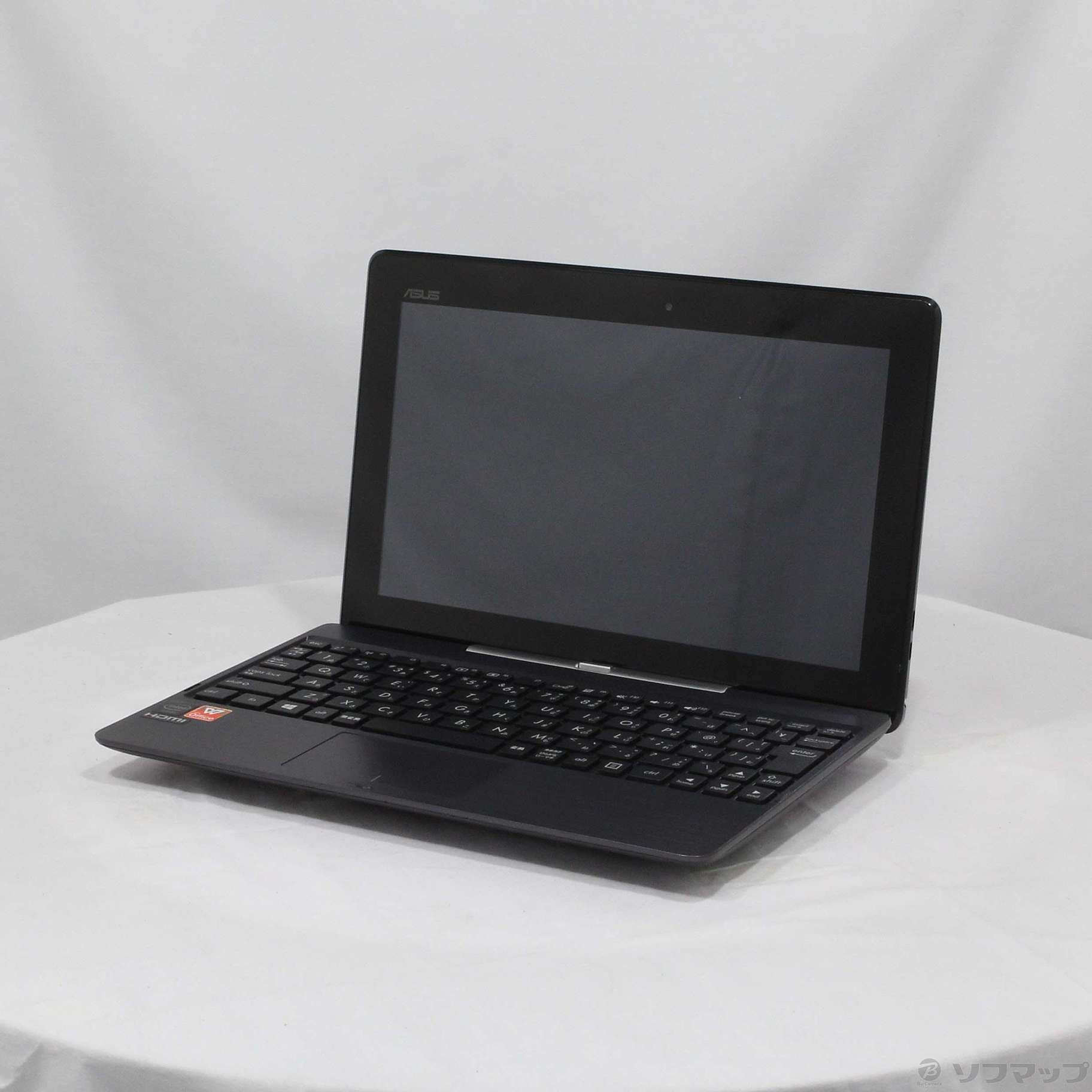 〔中古品（難あり）〕 TransBook T100TA T100TA-GRAY-S グレー ［Atom Z3775  (1.46GHz)／10.1インチワイド／2GB／ストレージ500GB］