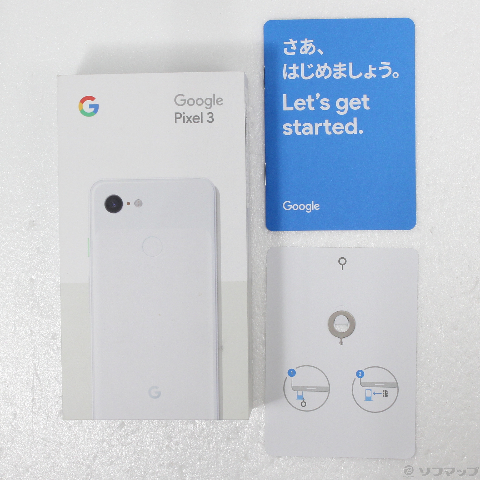 中古】Google Pixel 3 128GB クリアリーホワイト G013B SoftBank ...