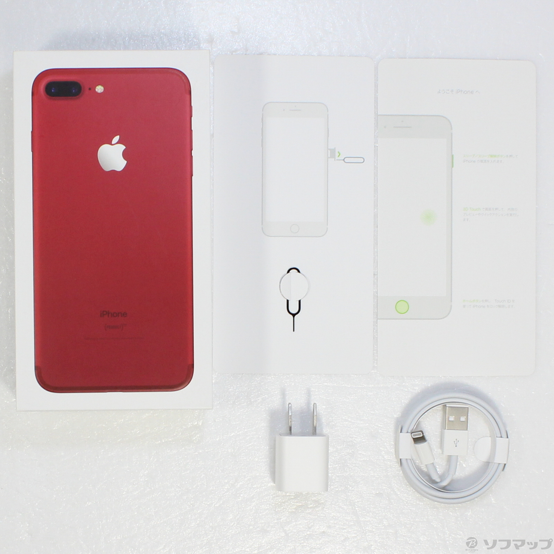 iphone7plus 128GB red 赤　Softbank