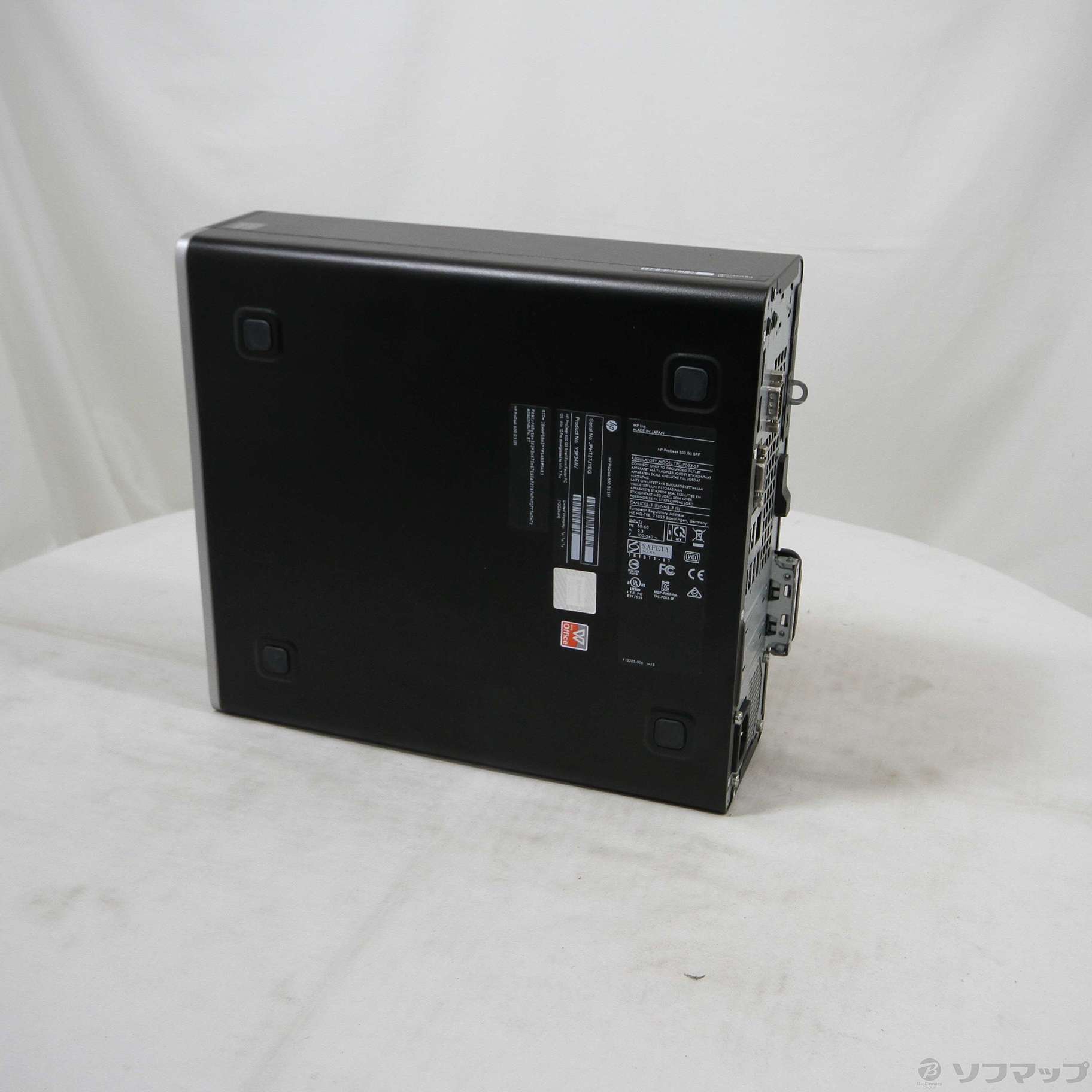 中古】HP ProDesk 600 G3 Y3F34AV ［Core i5 6500 (3.2GHz)／4GB