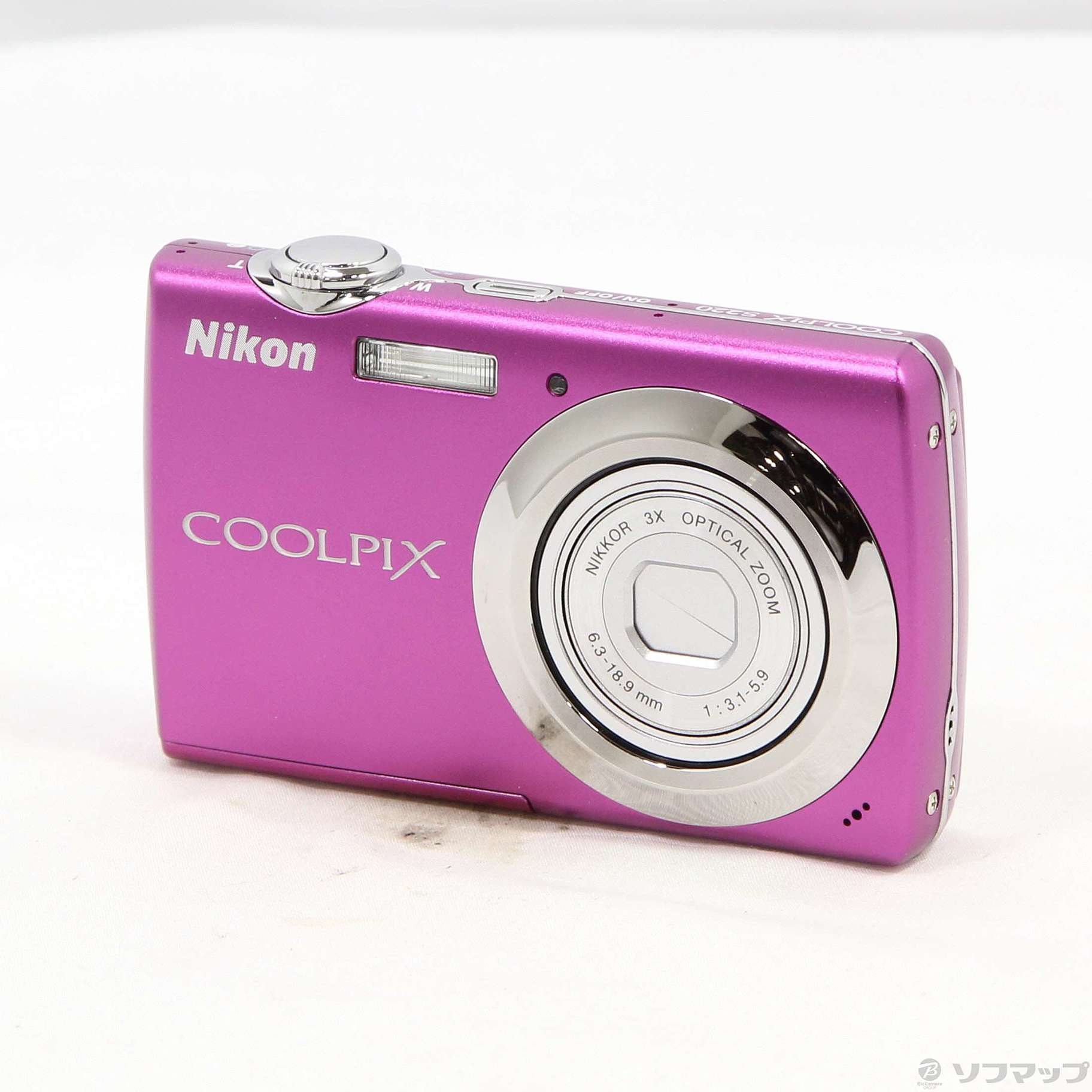 中古】COOLPIX S220 (1000万画素／3倍ズーム／ビビッドピンク