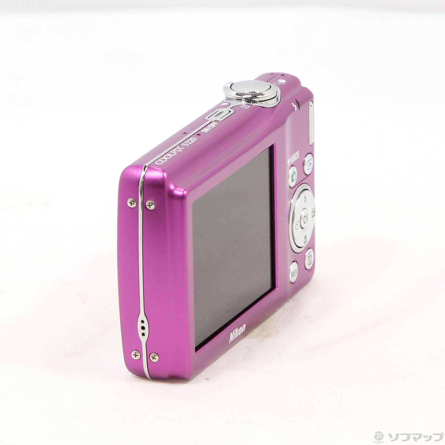 中古】COOLPIX S220 (1000万画素／3倍ズーム／ビビッドピンク
