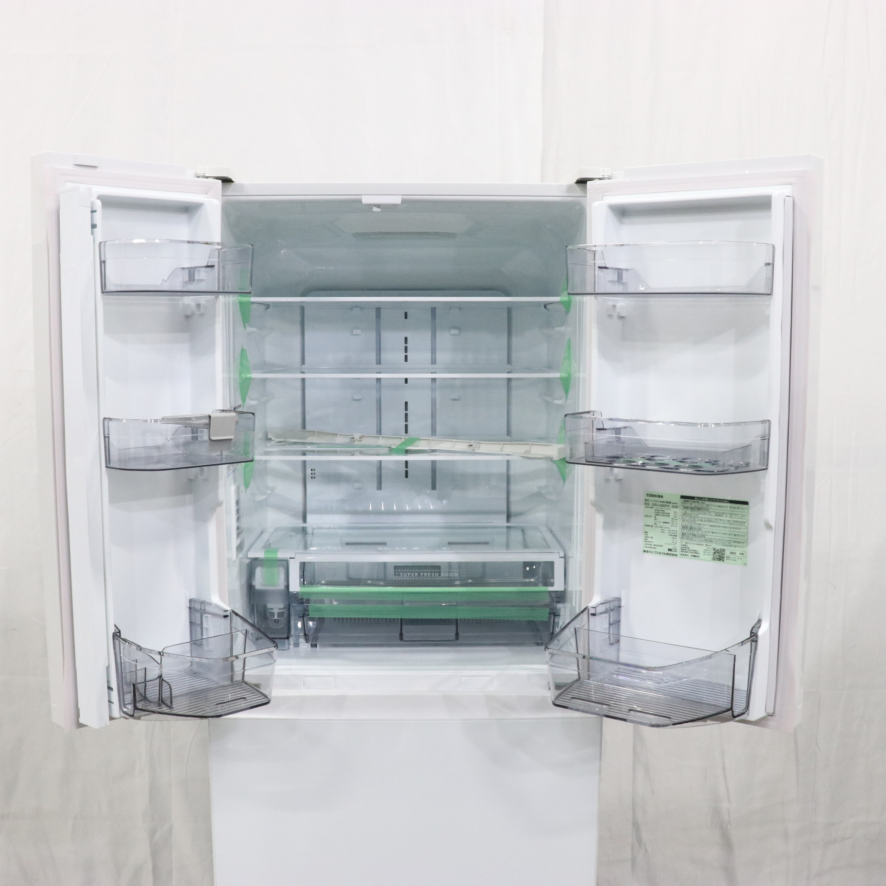中古】〔展示品〕 冷蔵庫 グランホワイト GR-U460FK-EW ［6ドア 