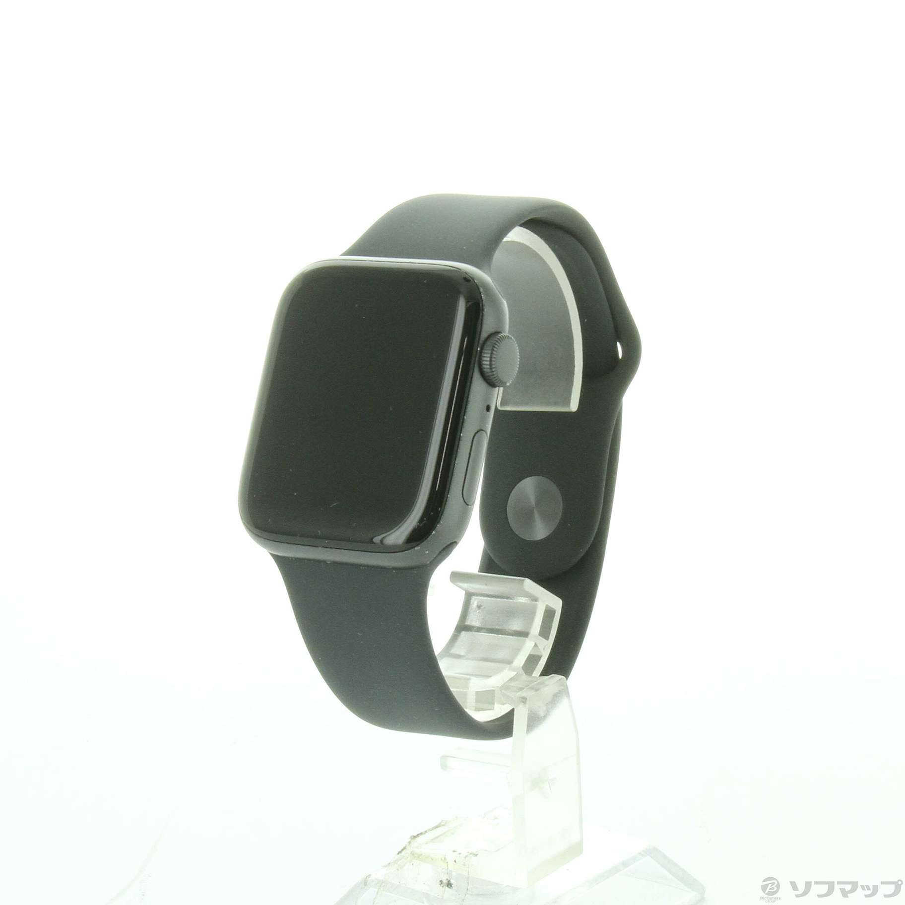 Apple Watch SE 44mmスペースグレイアルミニウムケースとブラッ…