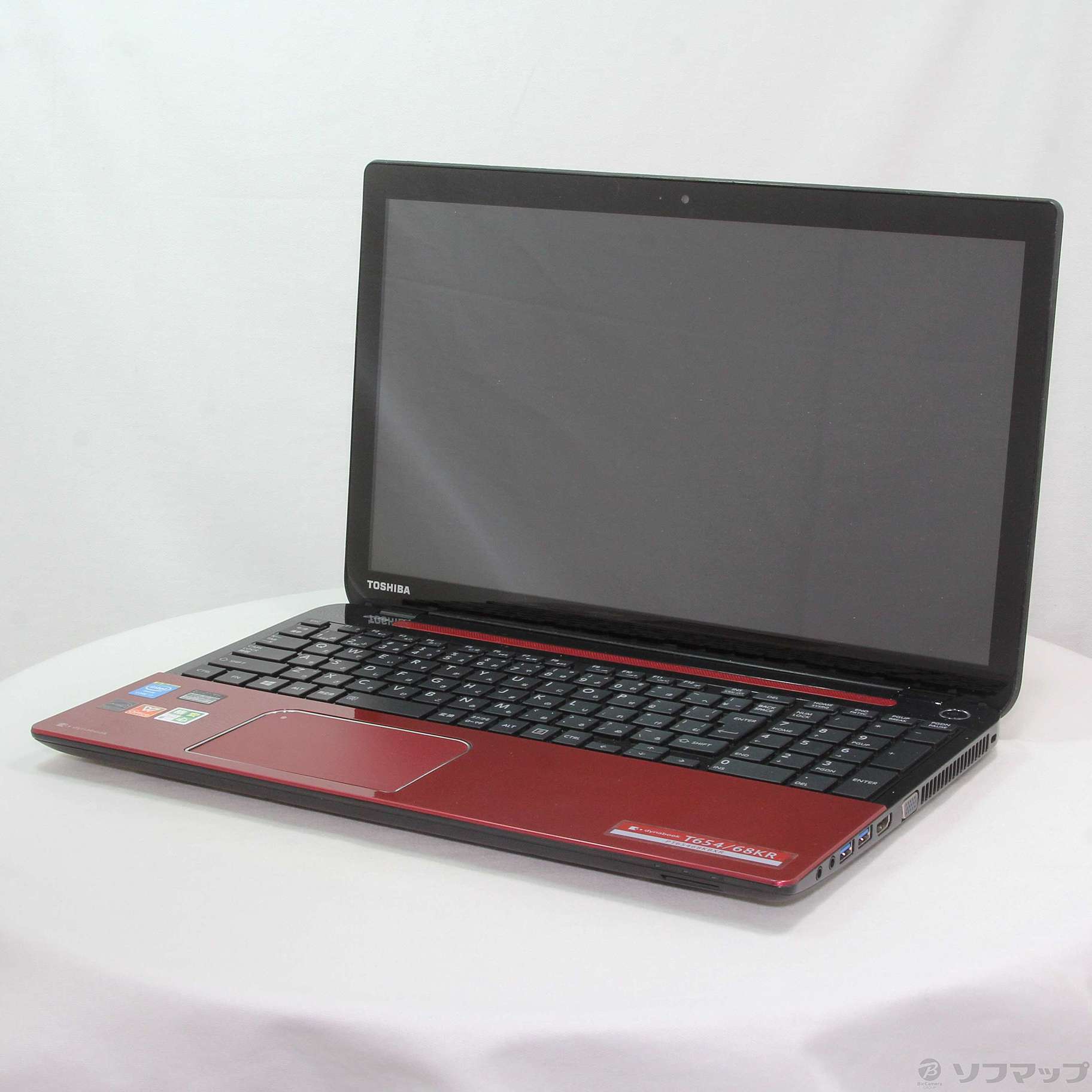 格安安心パソコン dynabook T654／68KR PT65468KBXR モデナレッド