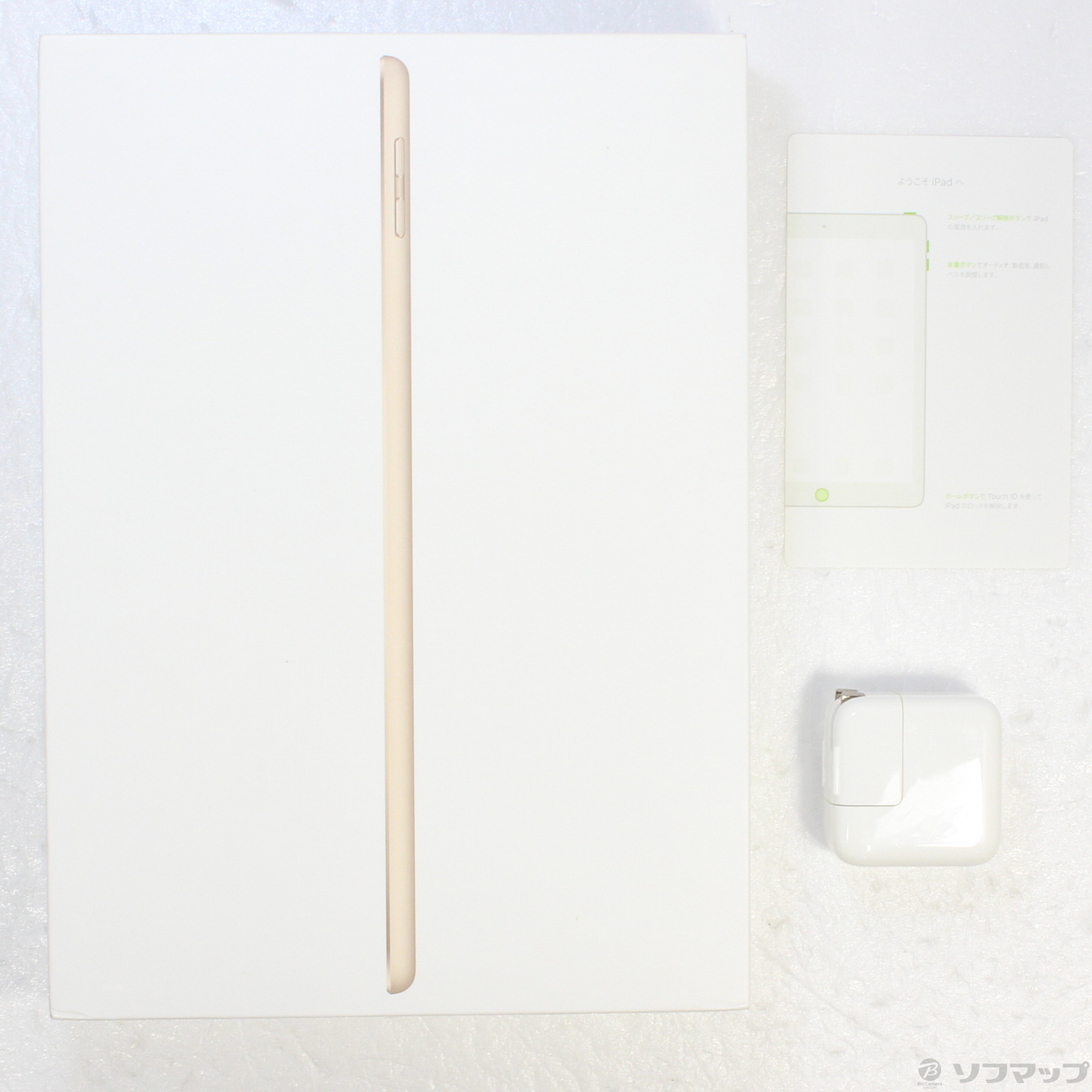 中古】iPad 第5世代 128GB ゴールド MPGW2J／A Wi-Fi [2133047190781