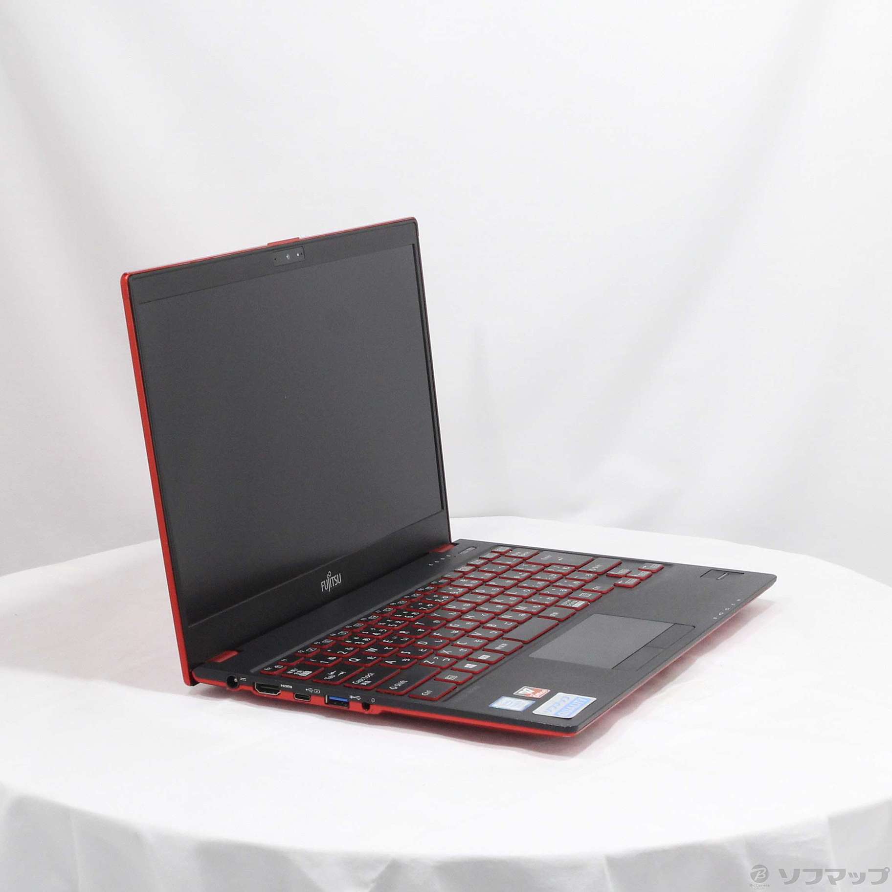 中古】LIFEBOOK UH75／B3 FMVU75B3R サテンレッド 〔Windows 10