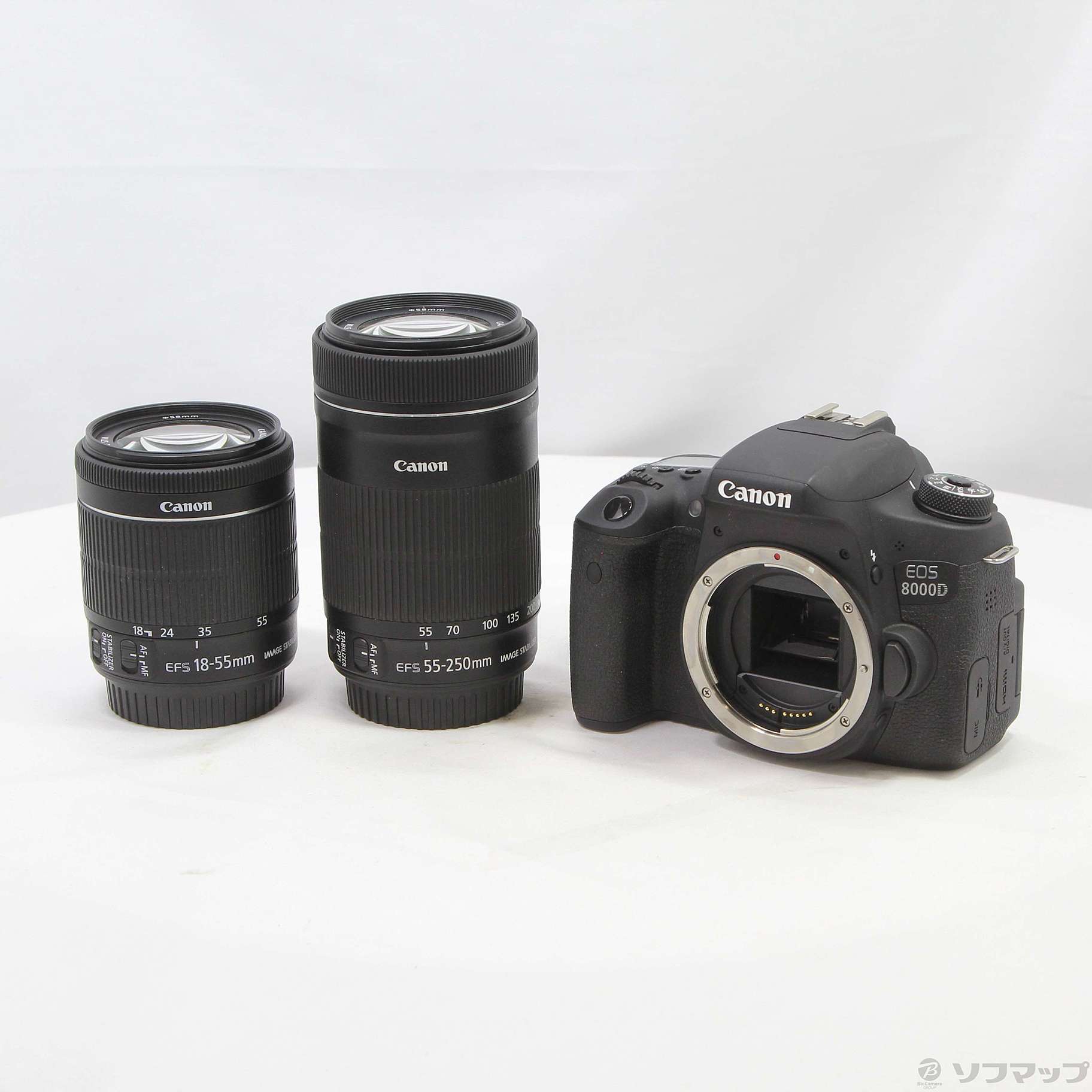 カメラCANON EOS 8000D EF-S 18-55  EF-S 55-250