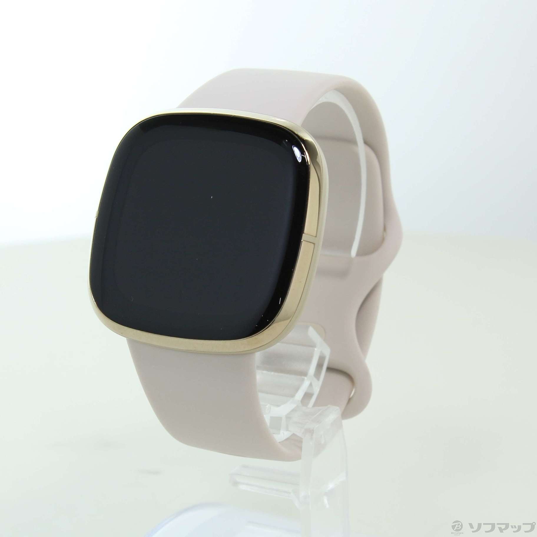 最安値通販 中古品 fitbit sense ソフトゴールド/ルナホワイト YzBiQ