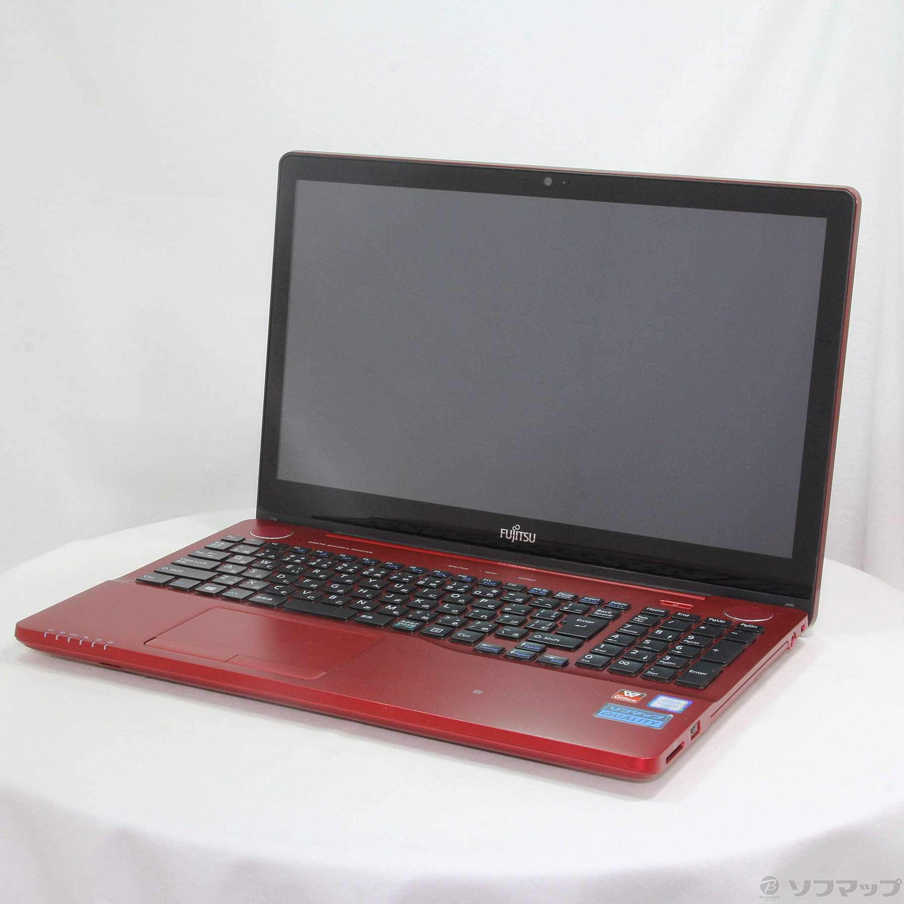 中古品〕 LIFEBOOK AH77／W FMVA77WR ガーネットレッド｜の通販は