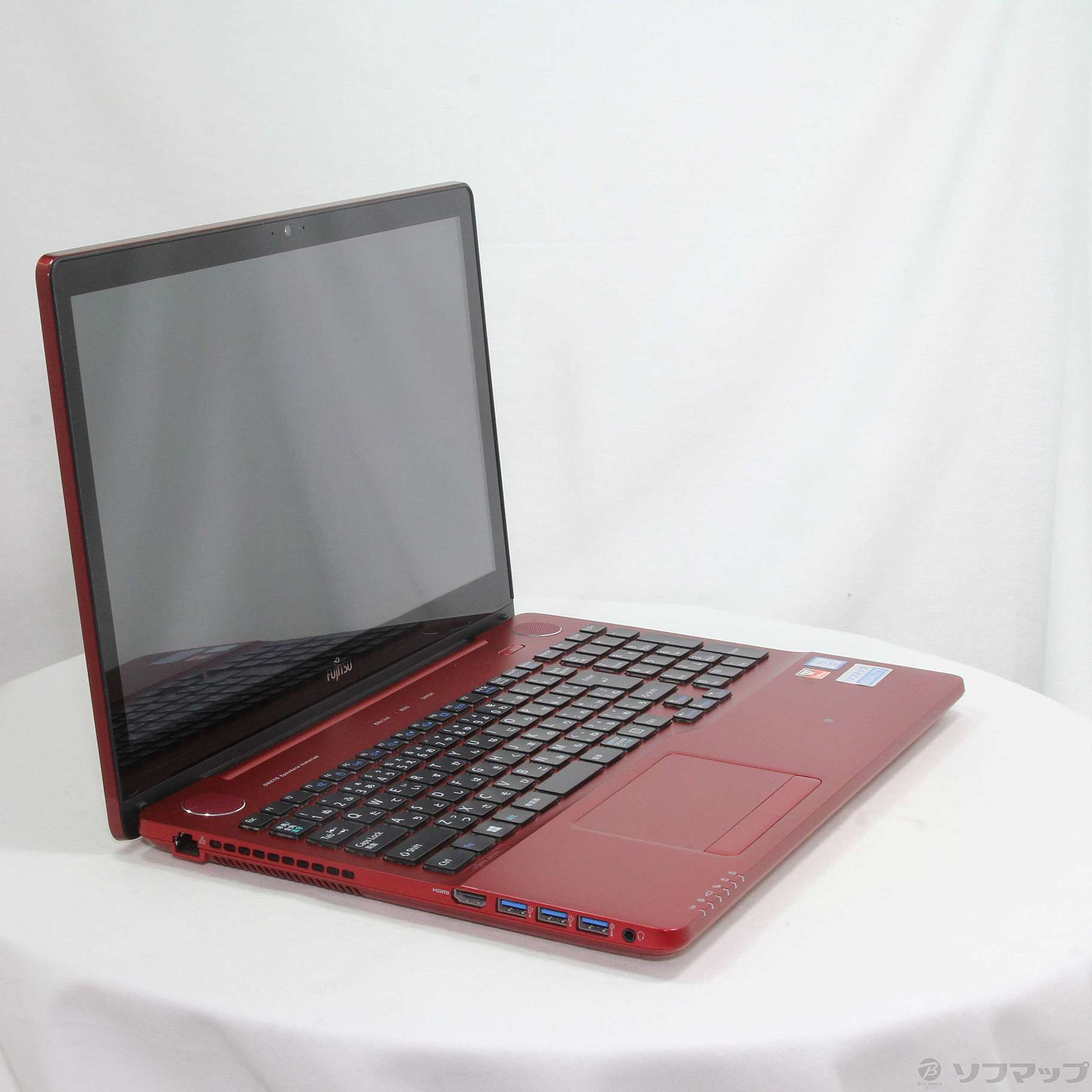 中古品〕 LIFEBOOK AH77／W FMVA77WR ガーネットレッド｜の通販は