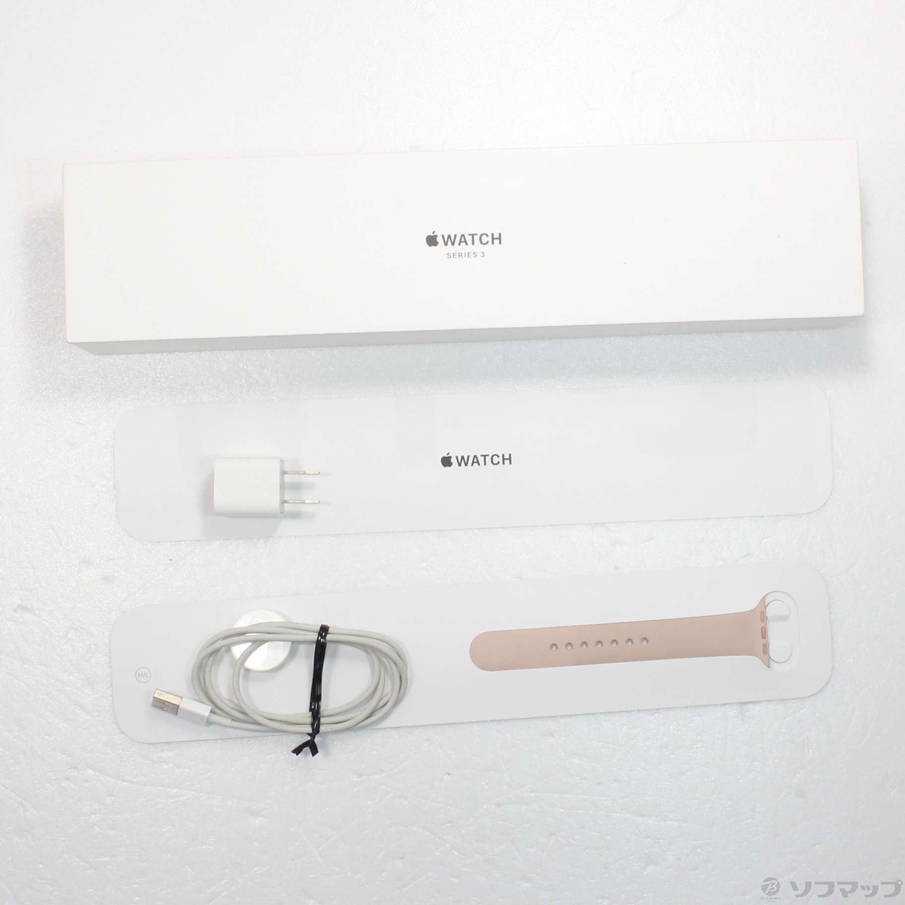 中古】Apple Watch Series 3 GPS 38mm ゴールドアルミニウムケース