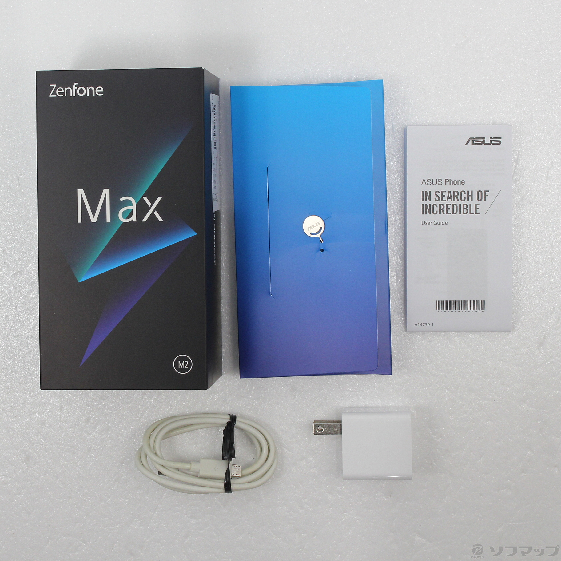 中古】ZenFone Max M2 64GB スペースブルー ZB633KL-BL64S4 SIMフリー ...