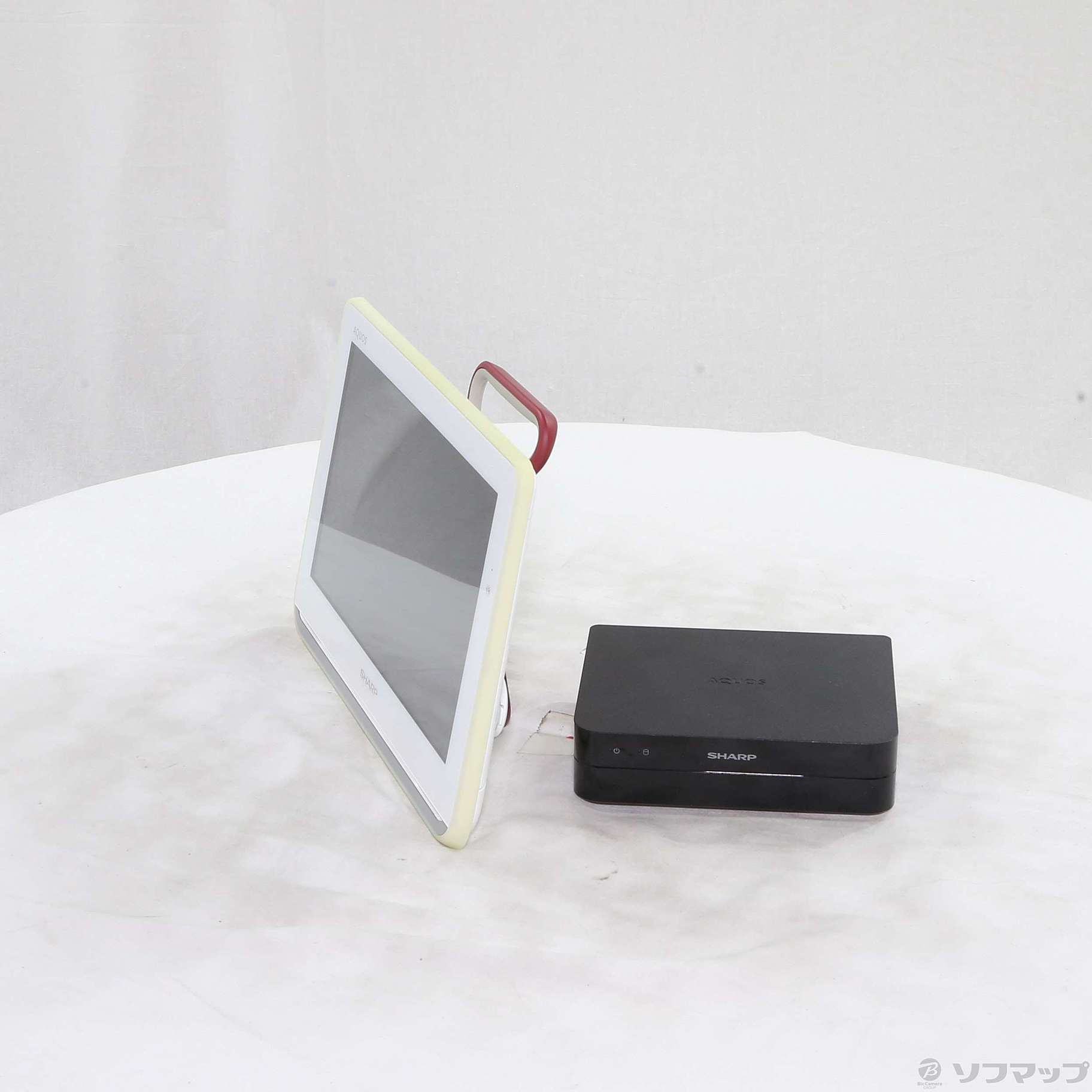 中古品〕 ポータブルテレビ 2T-C12AP ホワイト系 ［12V型 /500GB /防水