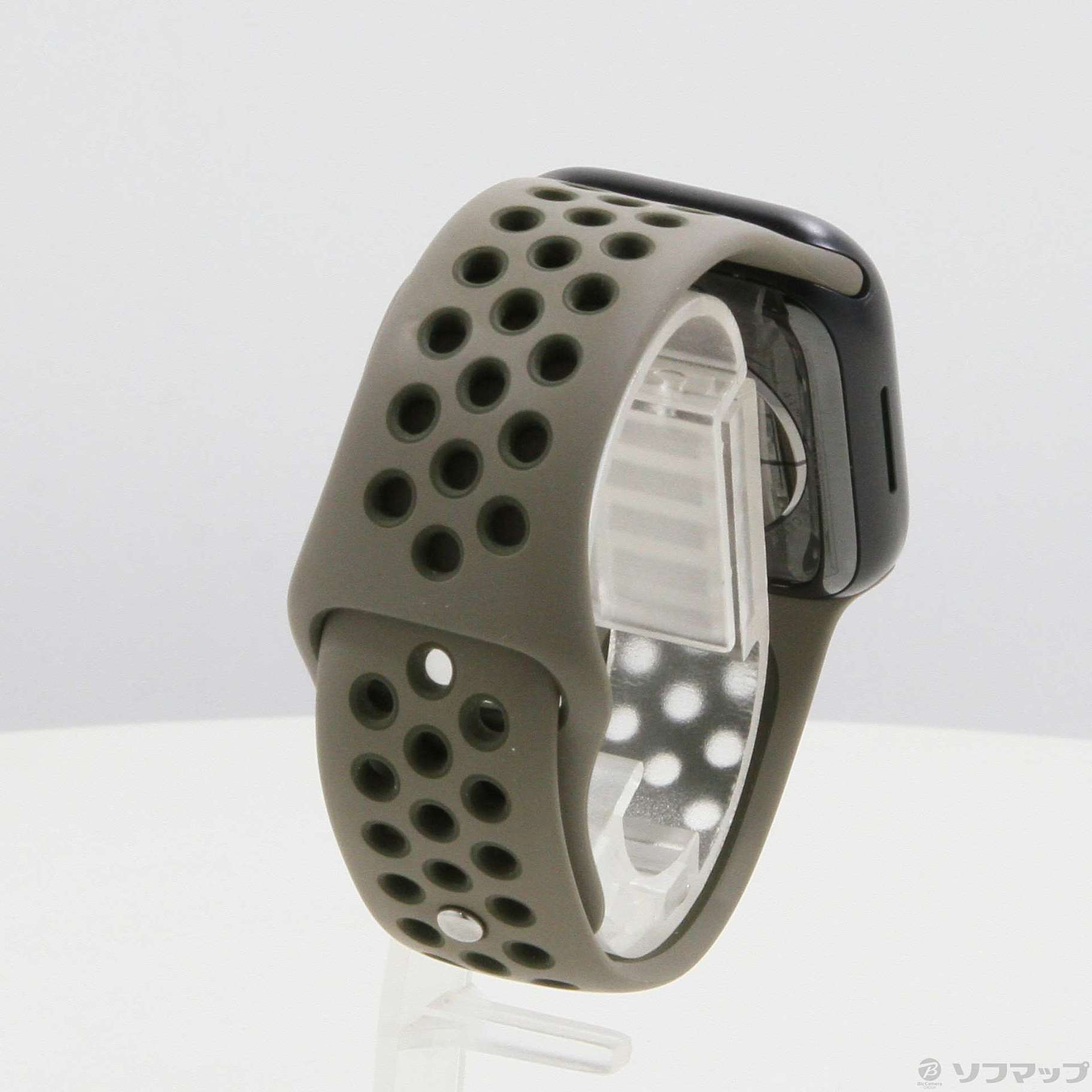 Apple Watch Series 7 GPS 41mm ミッドナイトアルミニウムケース オリーブグレー／カーゴカーキNikeスポーツバンド