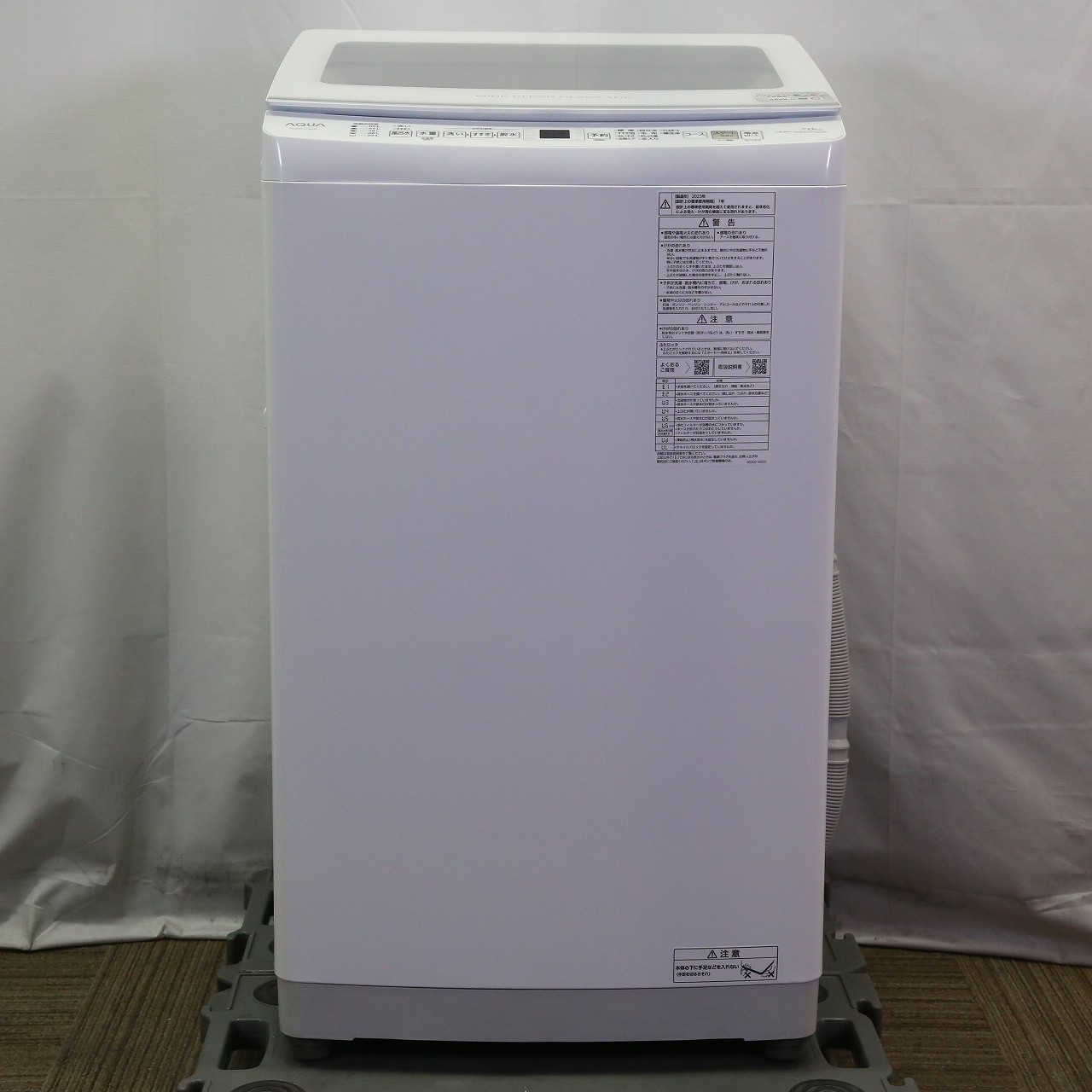 〔展示品〕 全自動洗濯機 ホワイト AQW-V7N-W ［洗濯7.0kg ／上開き］
