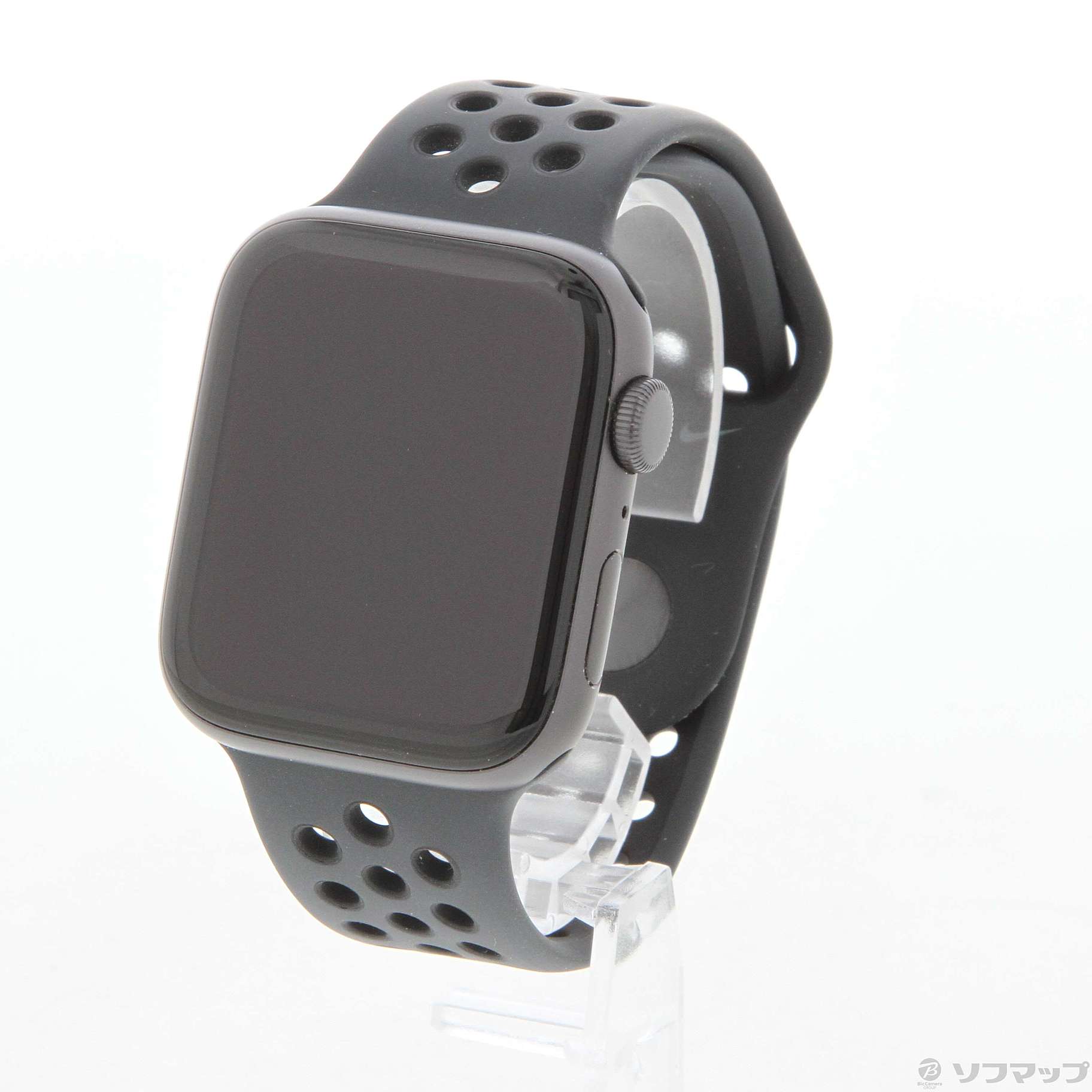 Apple Watch SE 44mmスペースグレイアルミニウムケースとブラッ