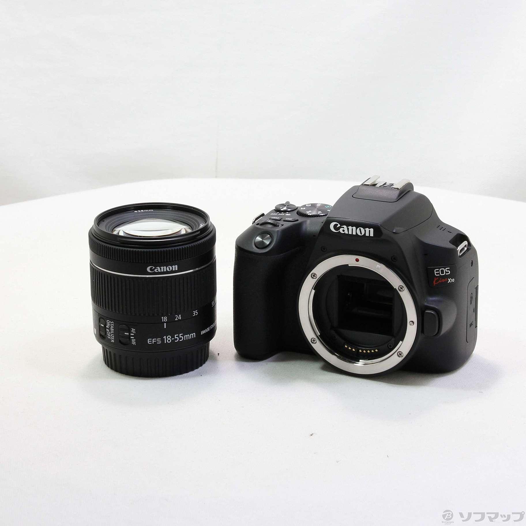 中古】EOS Kiss X10 EF-S18-55 IS STM レンズキット ブラック ...