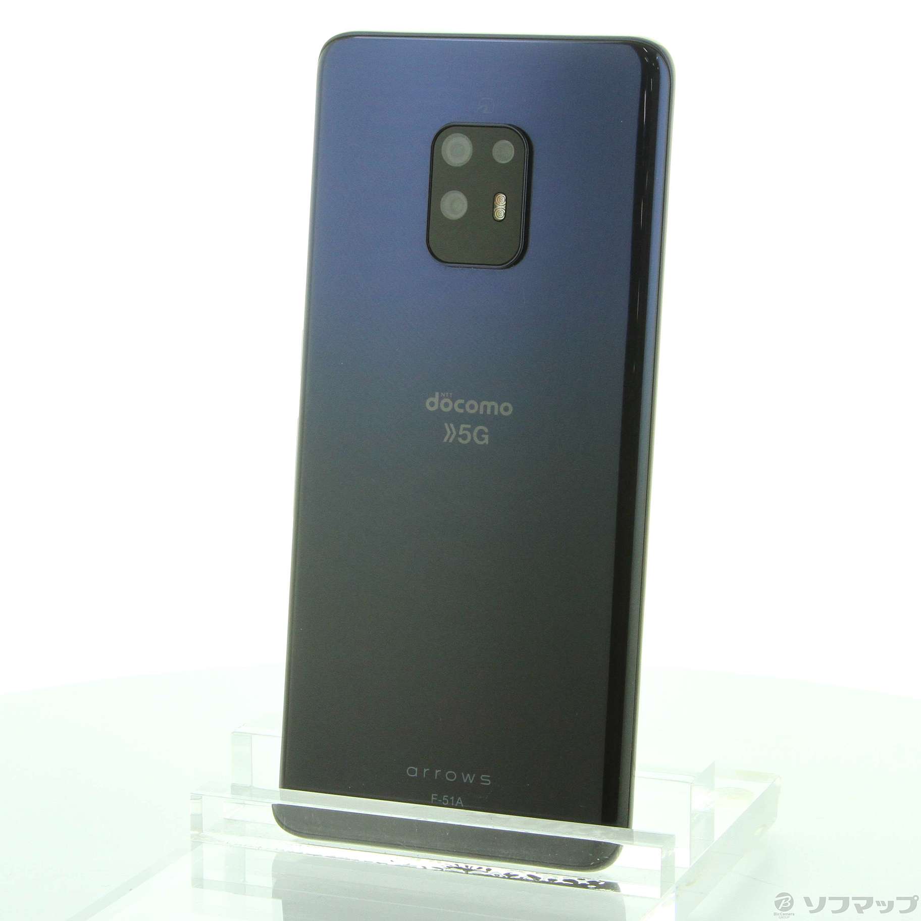 中古】arrows 5G 128GB ネイビーブラック F-51A docomoロック解除SIM