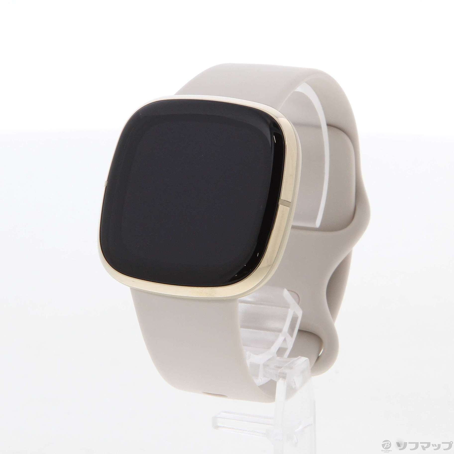 中古】〔展示品〕 Fitbit Sense FB512GLWT-FRCJK ルナホワイト／ソフト