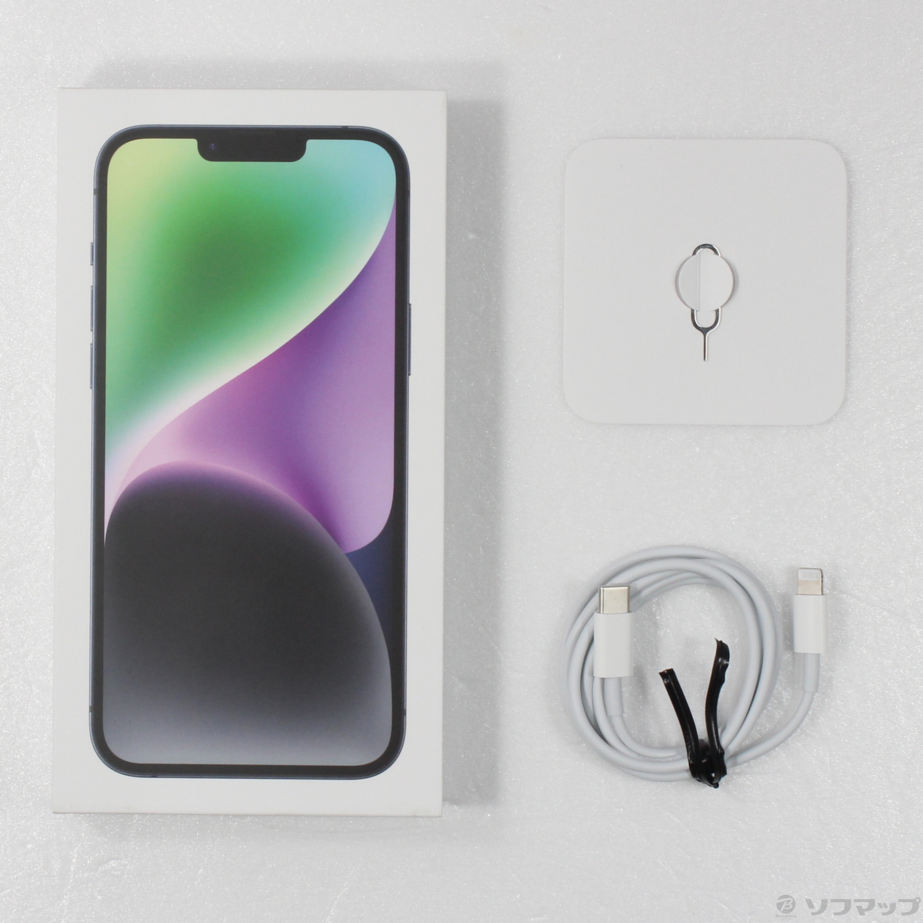 中古】iPhone14 Plus 256GB ミッドナイト MQ4J3J／A SIMフリー