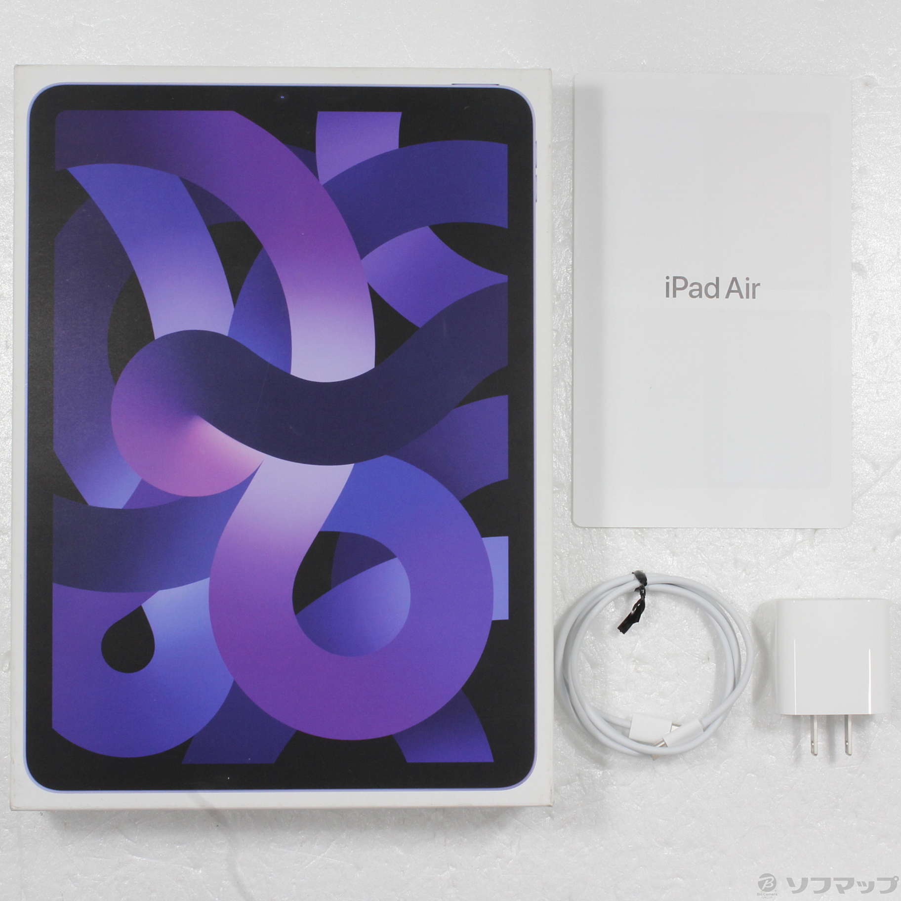 中古】iPad Air 第5世代 256GB パープル MME63J／A Wi-Fi 