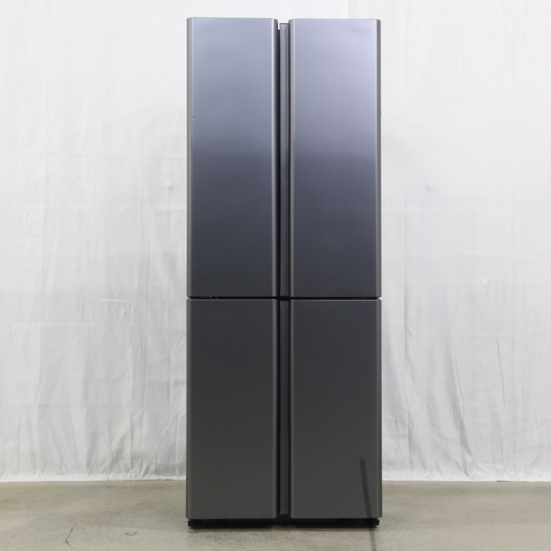 中古】〔展示品〕 冷蔵庫 ダークシルバー AQR-TZA42M-DS ［4ドア