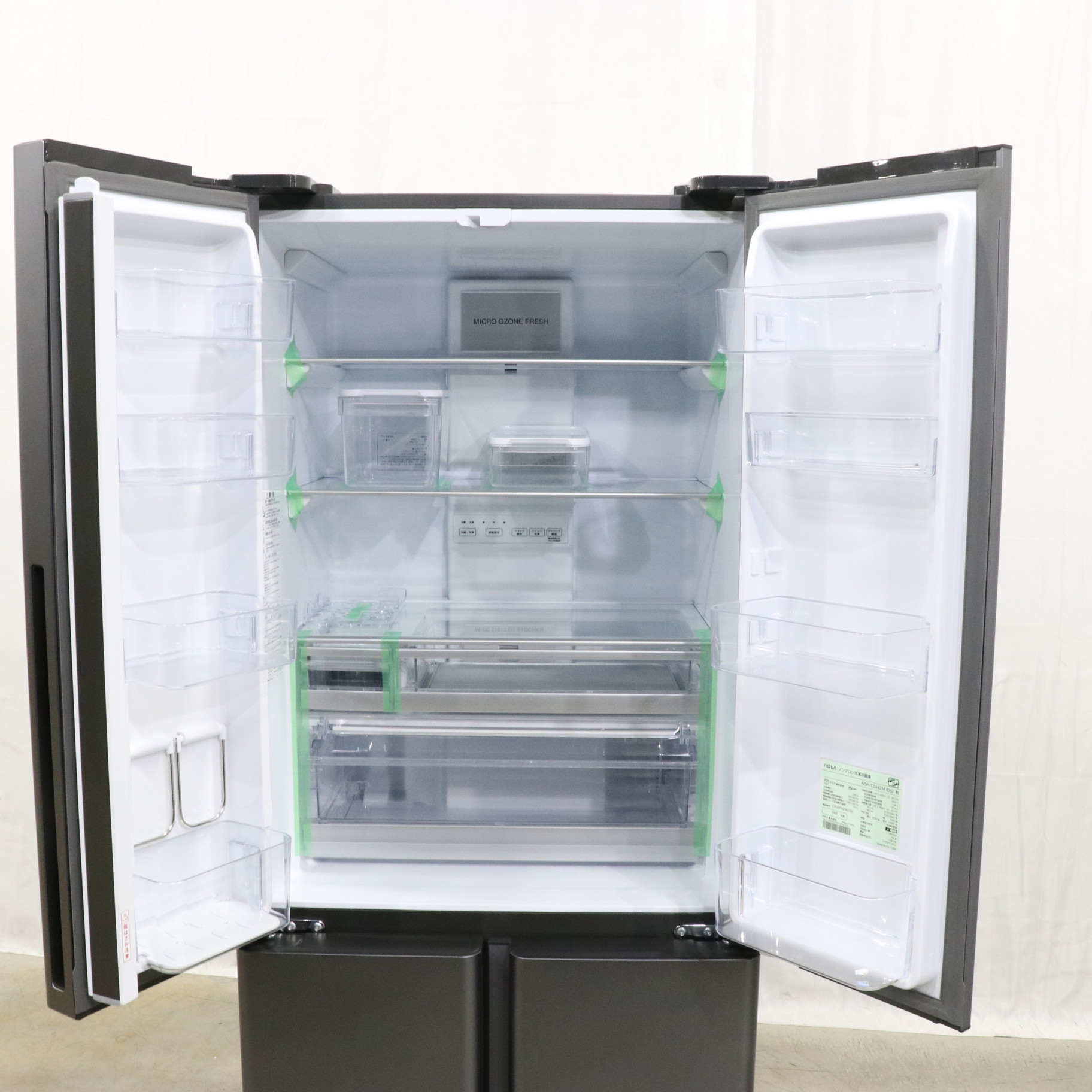 中古】〔展示品〕 冷蔵庫 ダークシルバー AQR-TZA42M-DS ［4ドア
