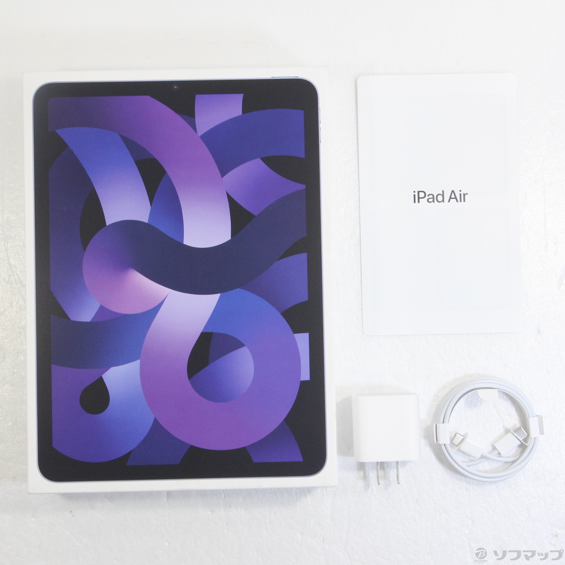 中古】iPad Air 第5世代 64GB パープル MME23J／A Wi-Fi