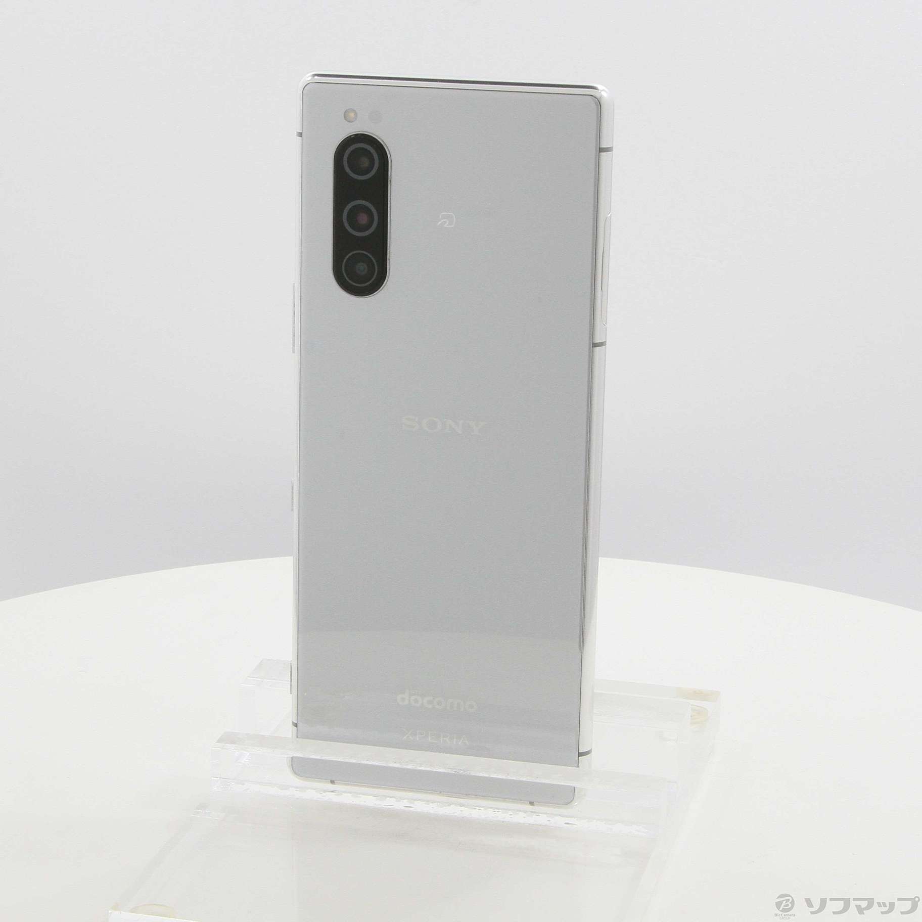 中古】Xperia 5 64GB グレー SO-01M docomoロック解除SIMフリー