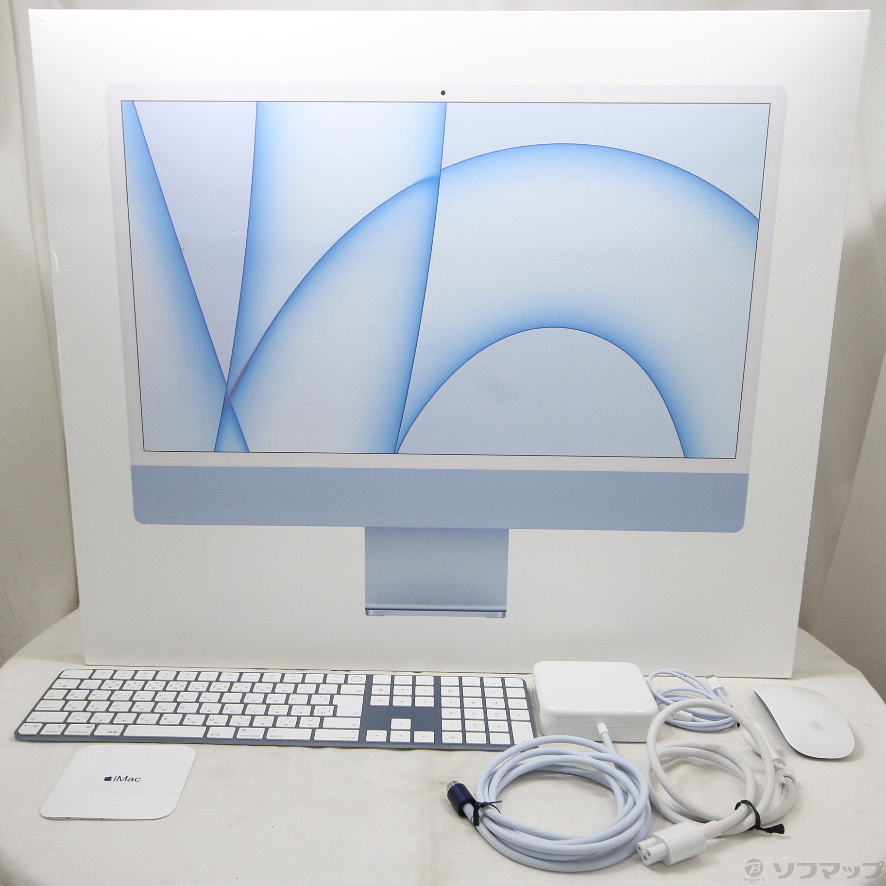 中古】iMac 24-inch Mid 2021 MGPL3J／A Apple M1 8コアCPU_8コアGPU