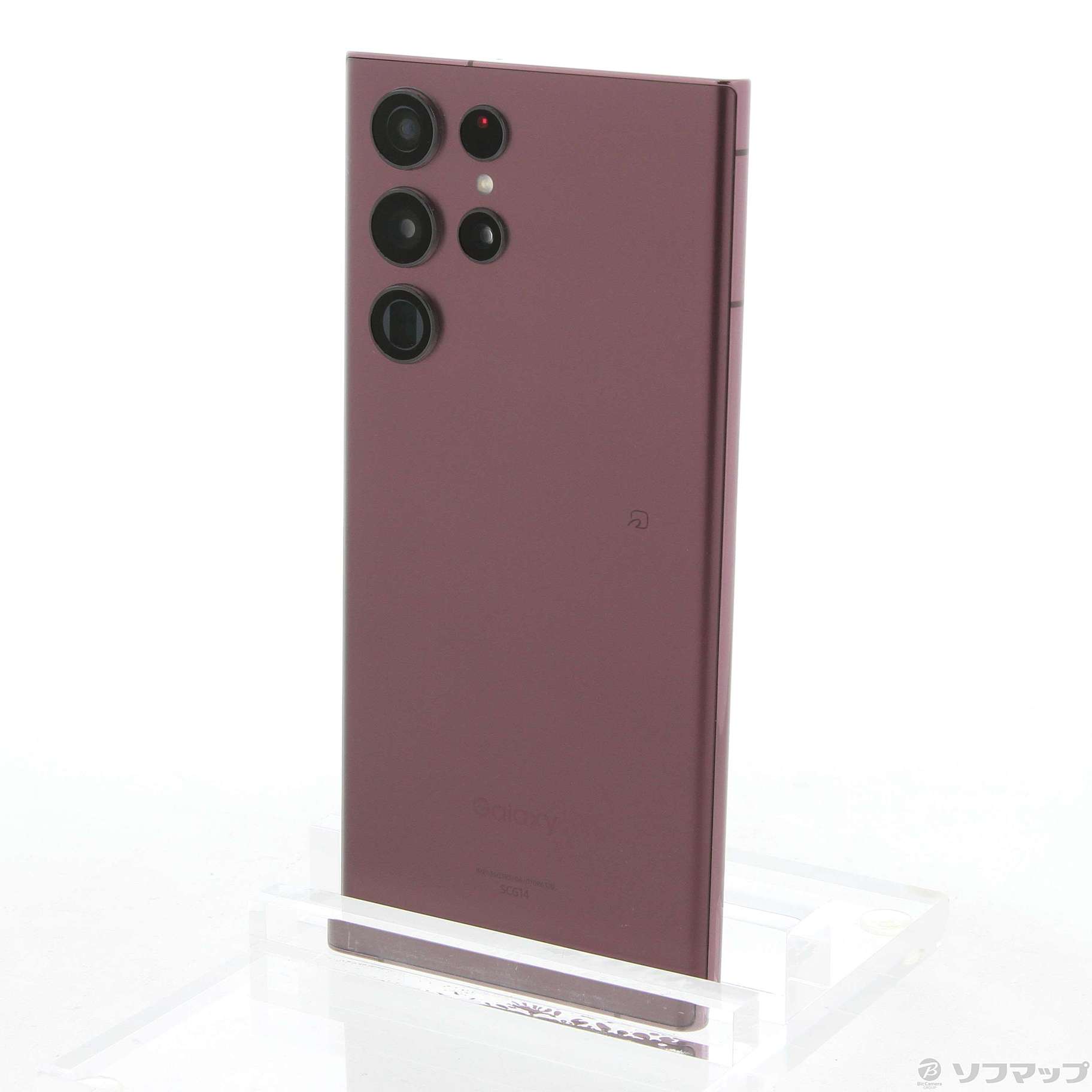 au、GALAXY　S22　Ultra、ヴァーガンディ、美品。△