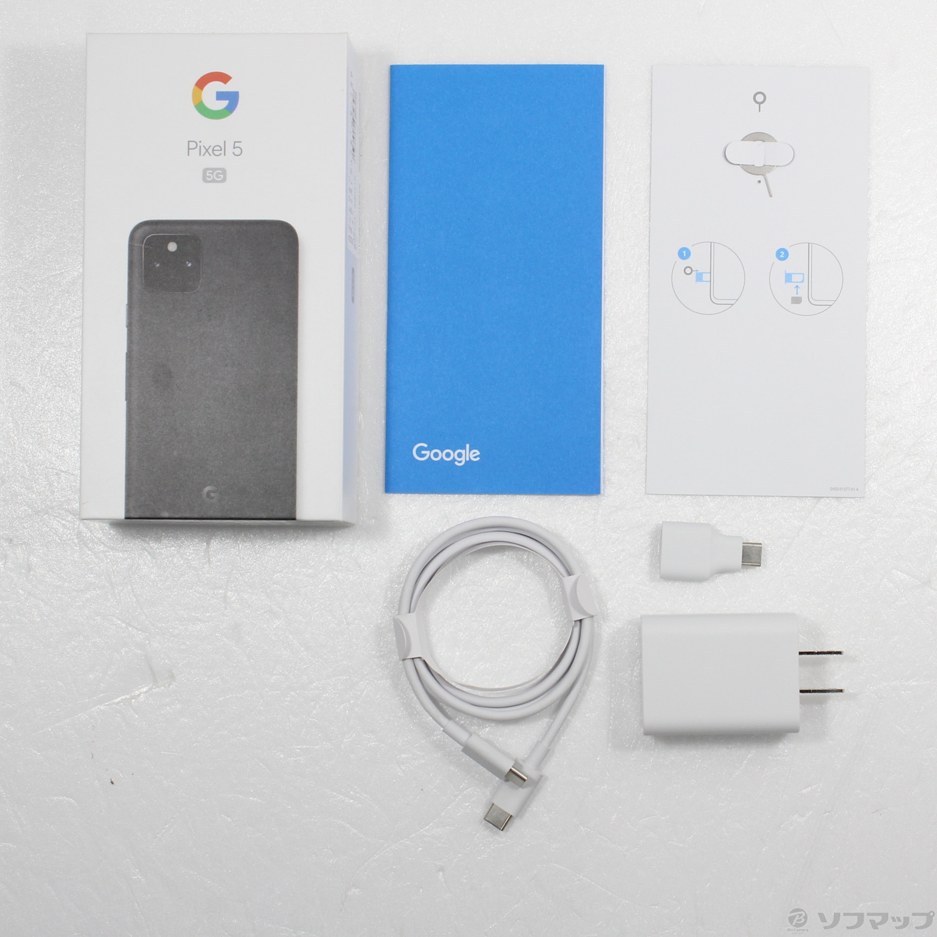 中古】Google Pixel 5 128GB ジャストブラック GA01316 auロック解除