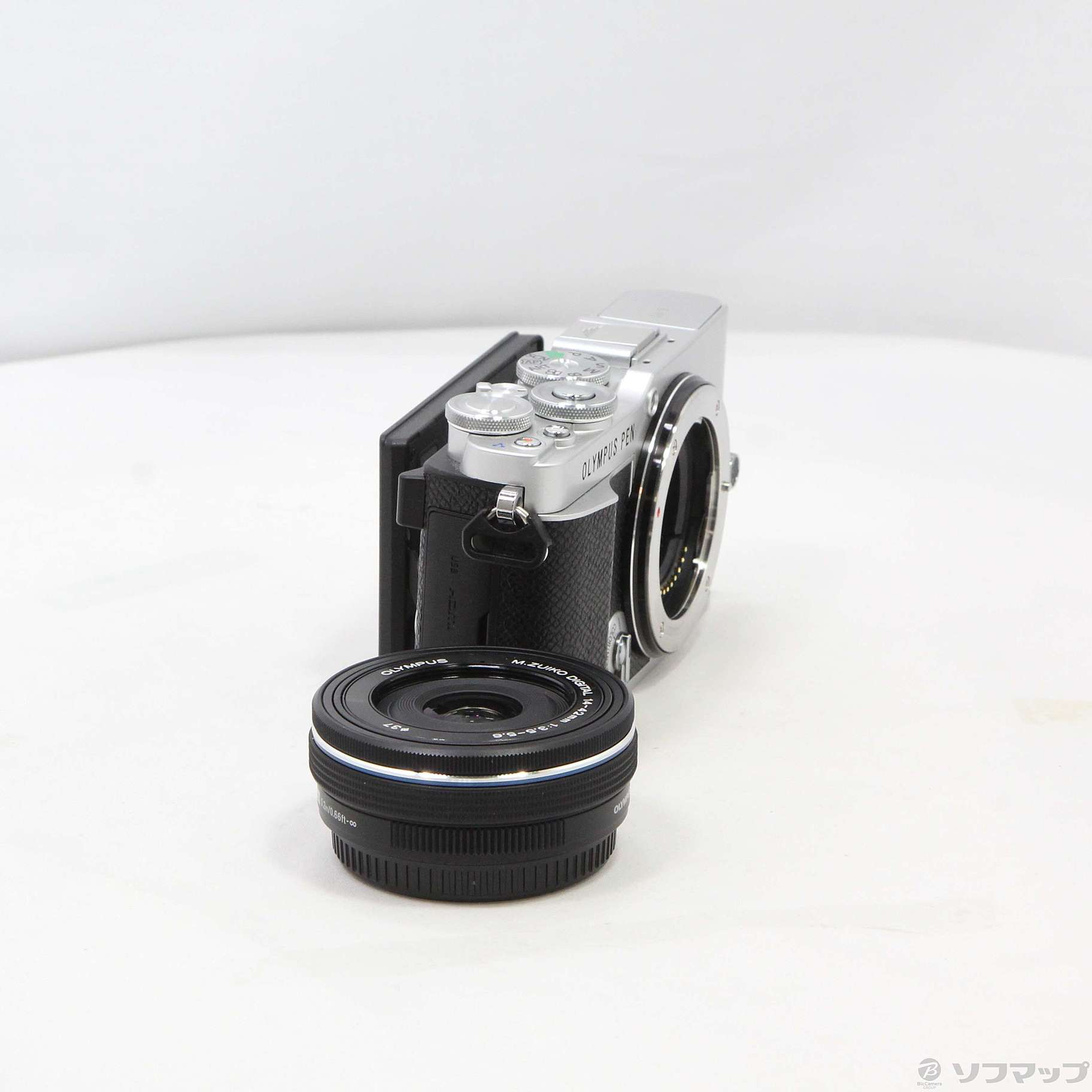 中古】OLYMPUS PEN E-P7 14-42mm EZレンズキット シルバー