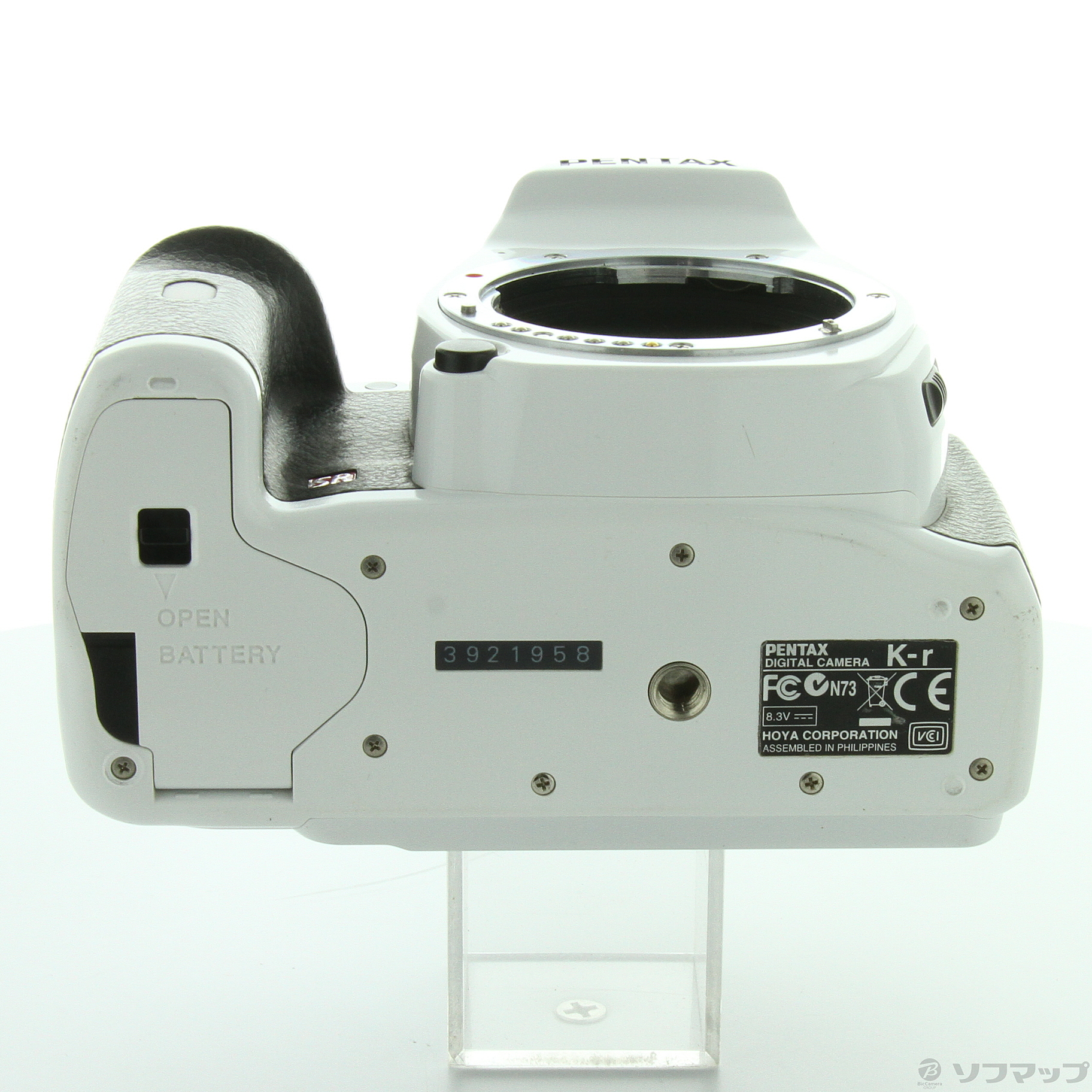 中古】K-r ボディ ホワイト×ブラック (1240万画素／SDHC 