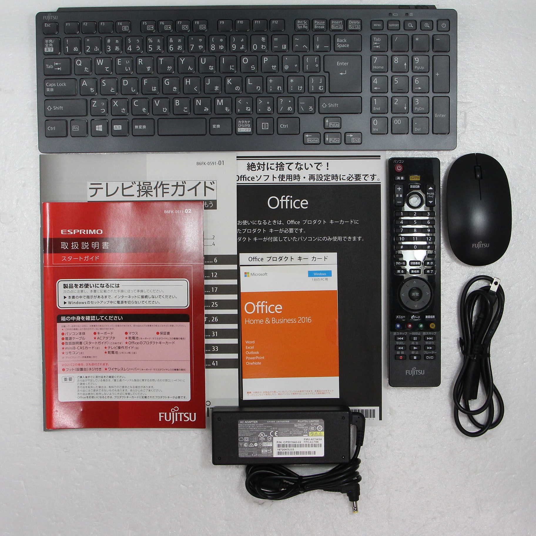 中古】ESPRIMO FH77／C2 FMVF77C2B ブラック 〔Windows 10〕 〔Office