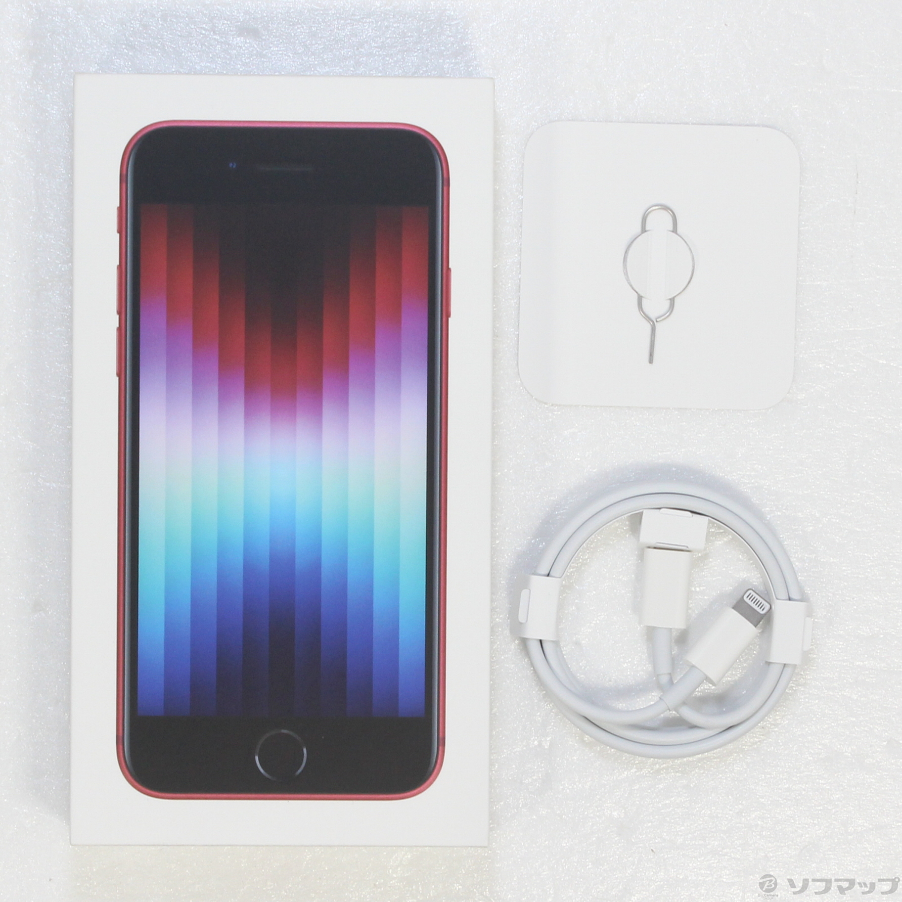 中古】iPhone SE 第3世代 128GB プロダクトレッド MMYH3J／A SIMフリー