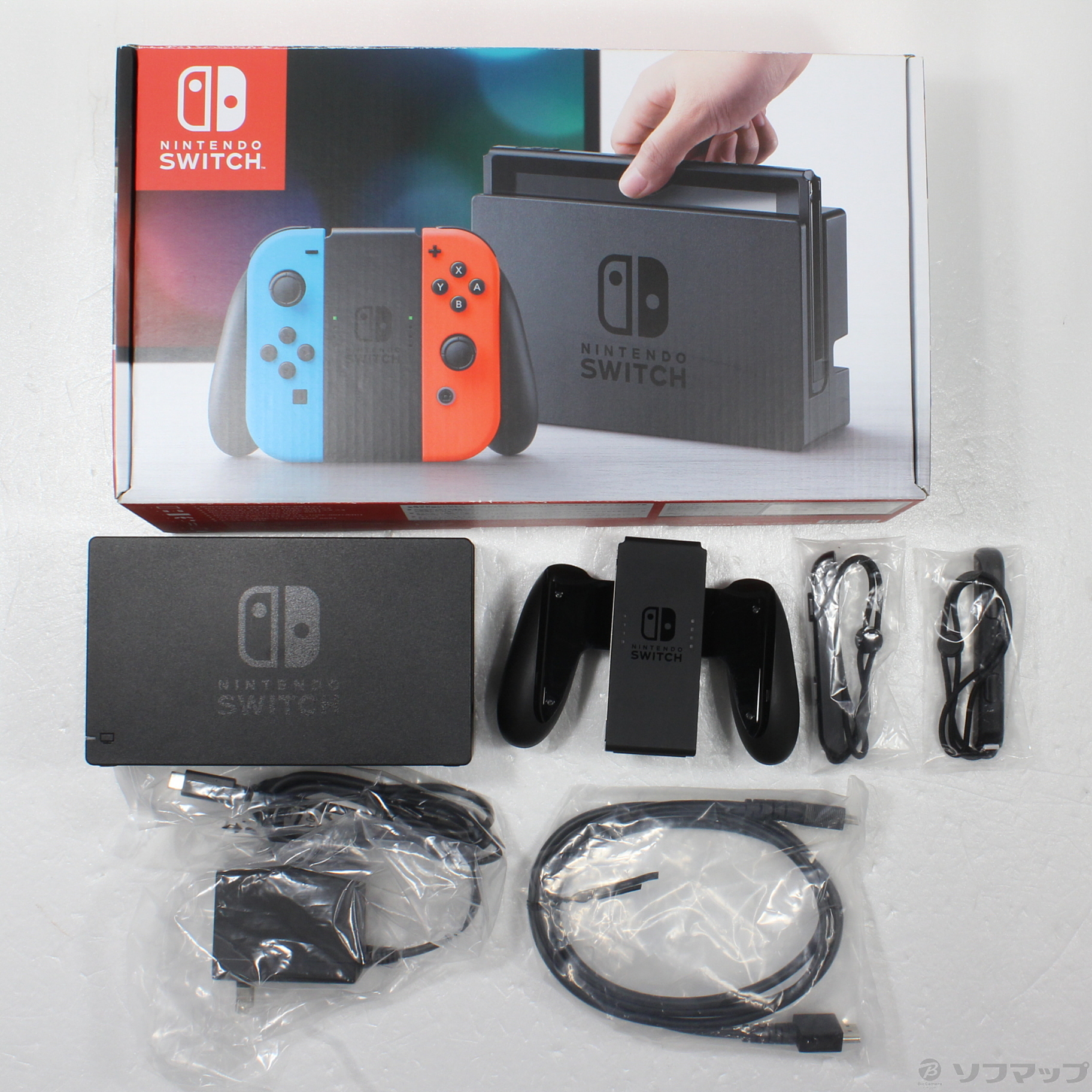 中古】Nintendo Switch Joy-Con (L) ネオンブルー／ (R) ネオンレッド