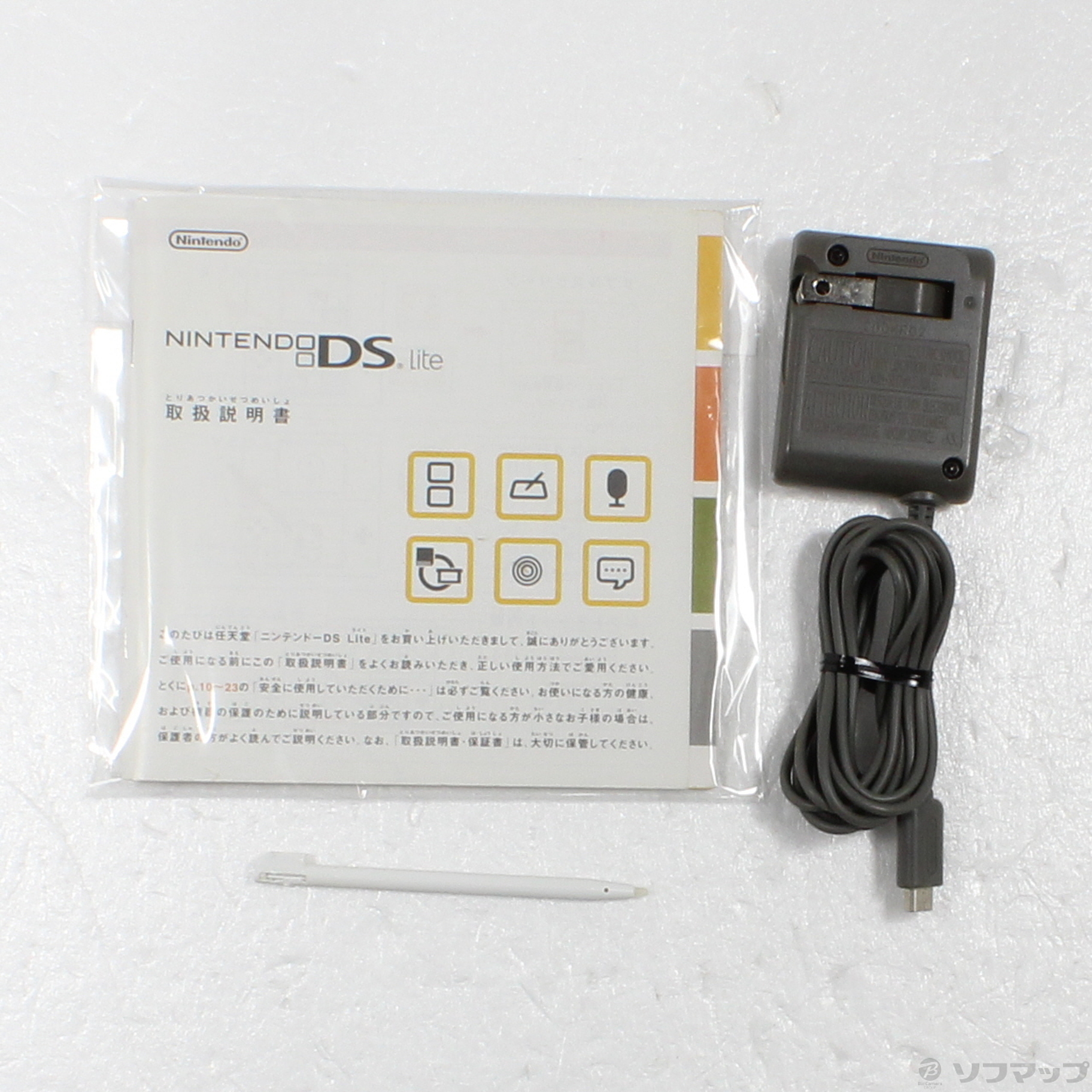 任天堂 DS Lite 本体2台 ソフト4本 アダプター グリップ 脂っこい セット