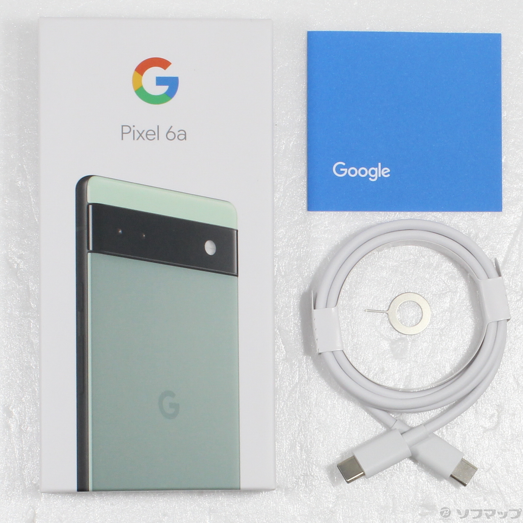 中古品〕 Google Pixel 6a 128GB セージ GB17L auロック解除SIMフリー