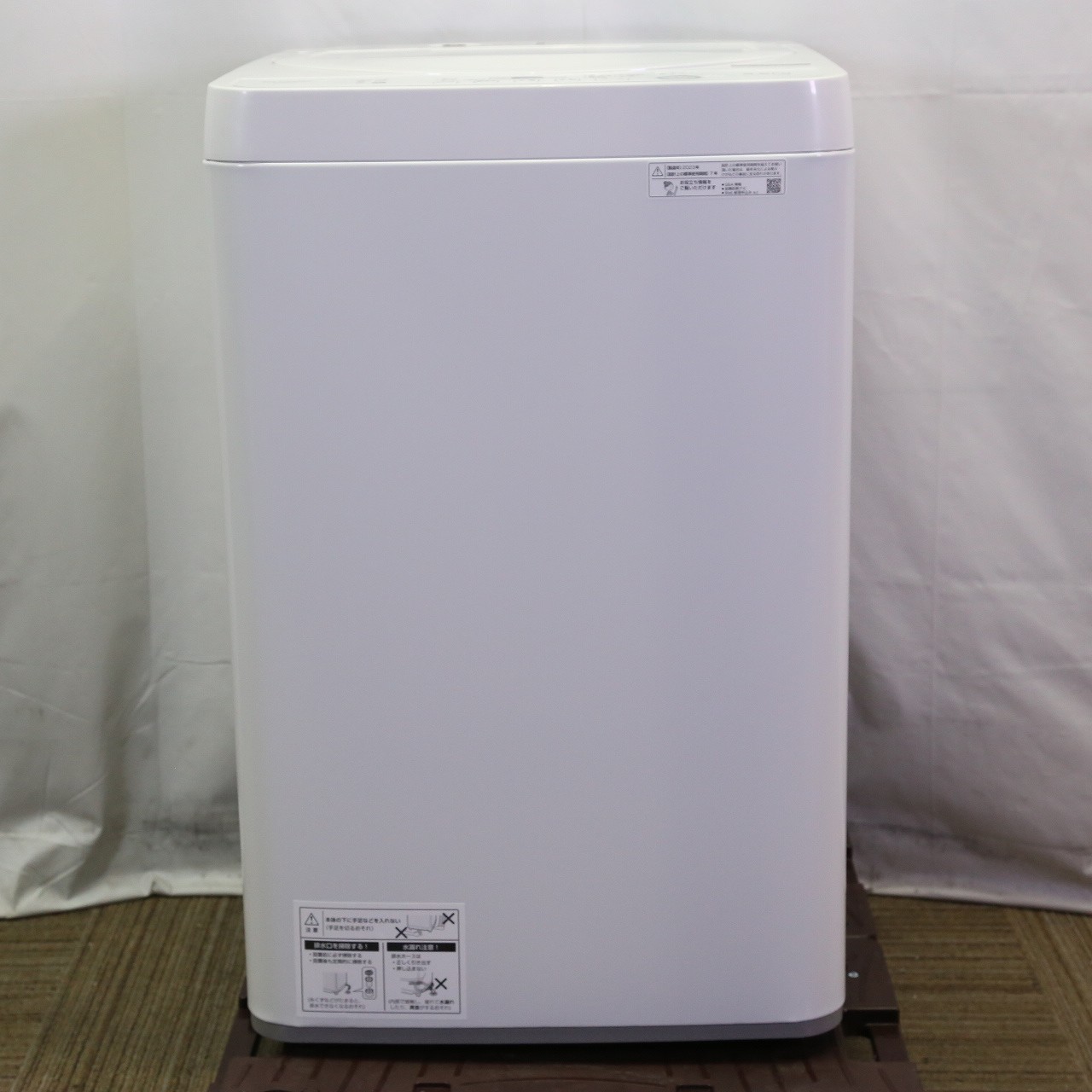 中古】〔中古品〕 全自動洗濯機 ホワイト系［洗濯機5.0kg／乾燥機能無