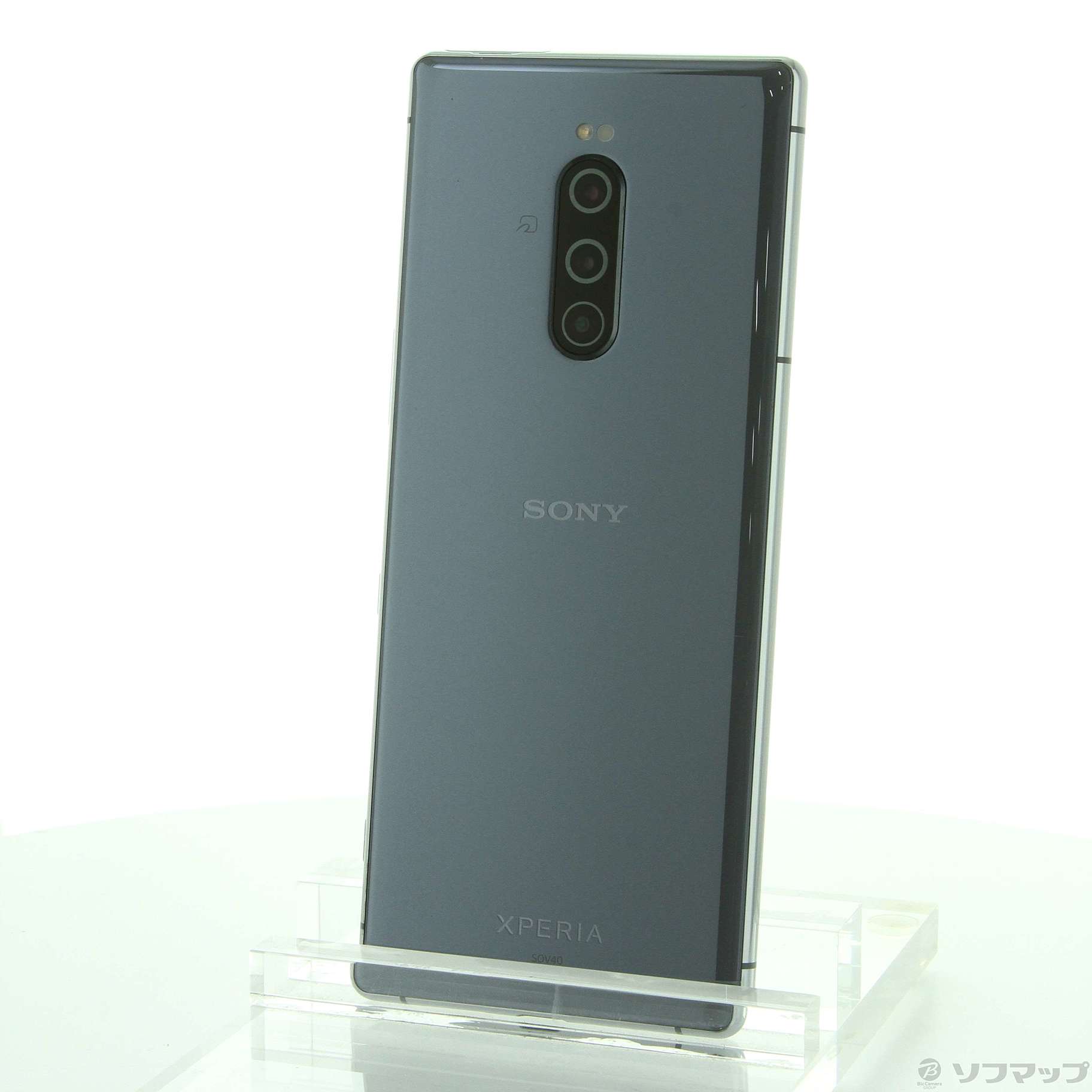 中古】Xperia 1 64GB グレー SOV40 auロック解除SIMフリー