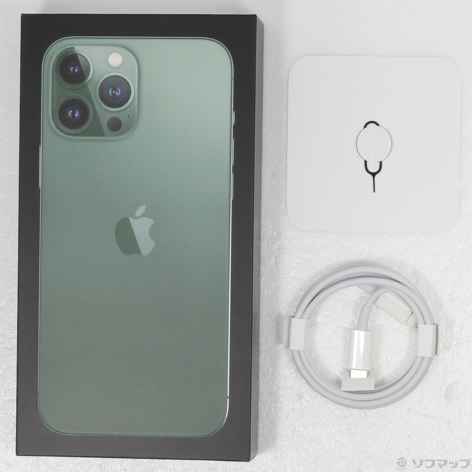 中古】iPhone13 Pro Max 512GB アルパイングリーン MNCW3J／A SIM