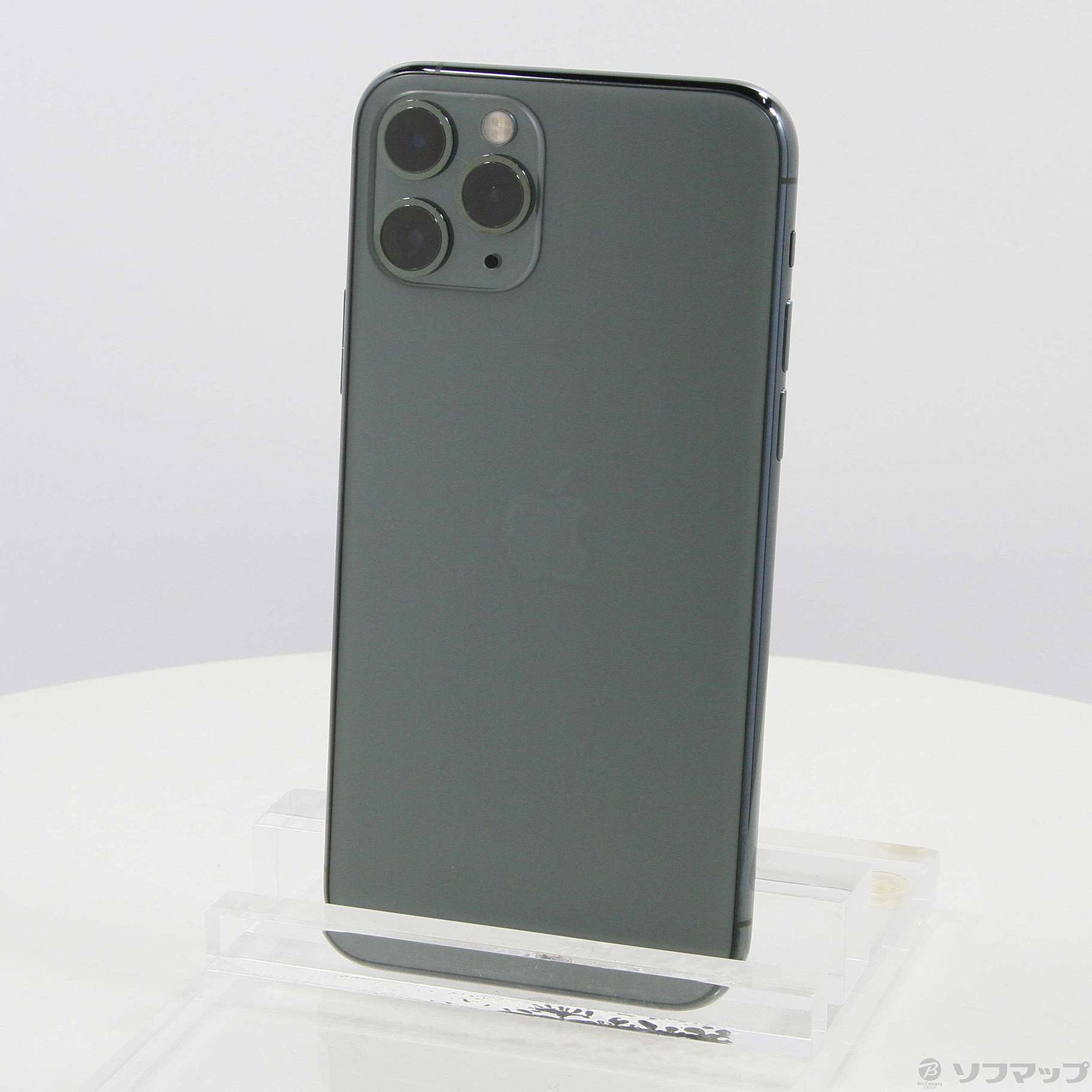 中古】iPhone11 Pro 256GB ミッドナイトグリーン NWCC2J／A SIMフリー