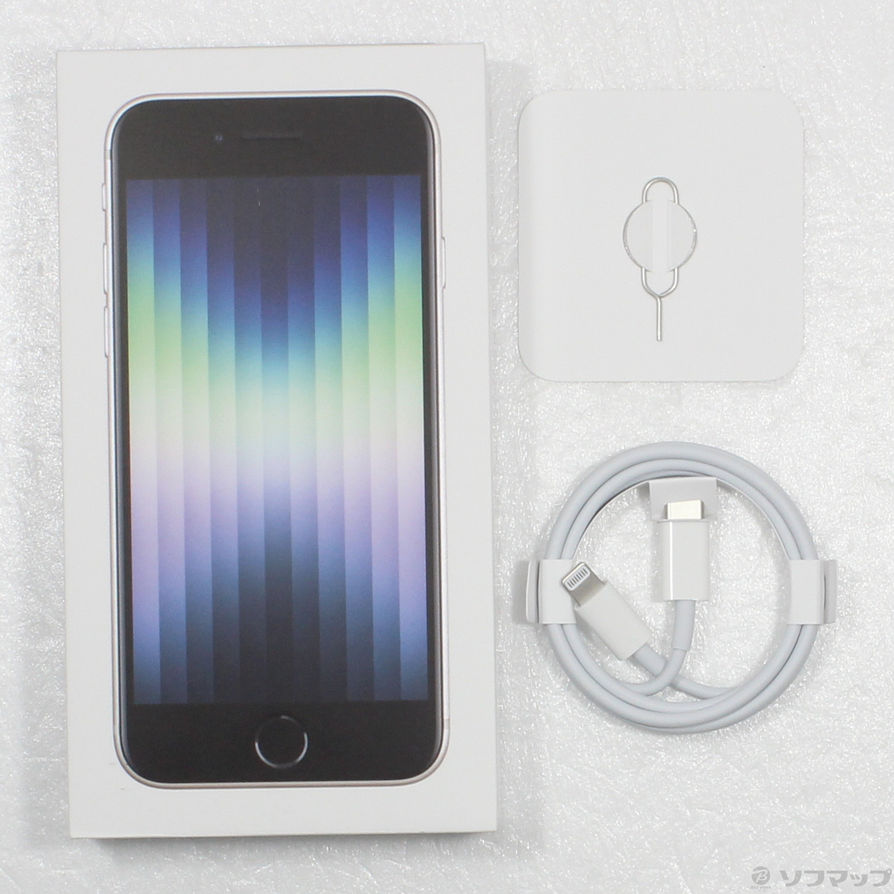 中古】iPhone SE 第3世代 256GB スターライト MMYK3J／A SIMフリー