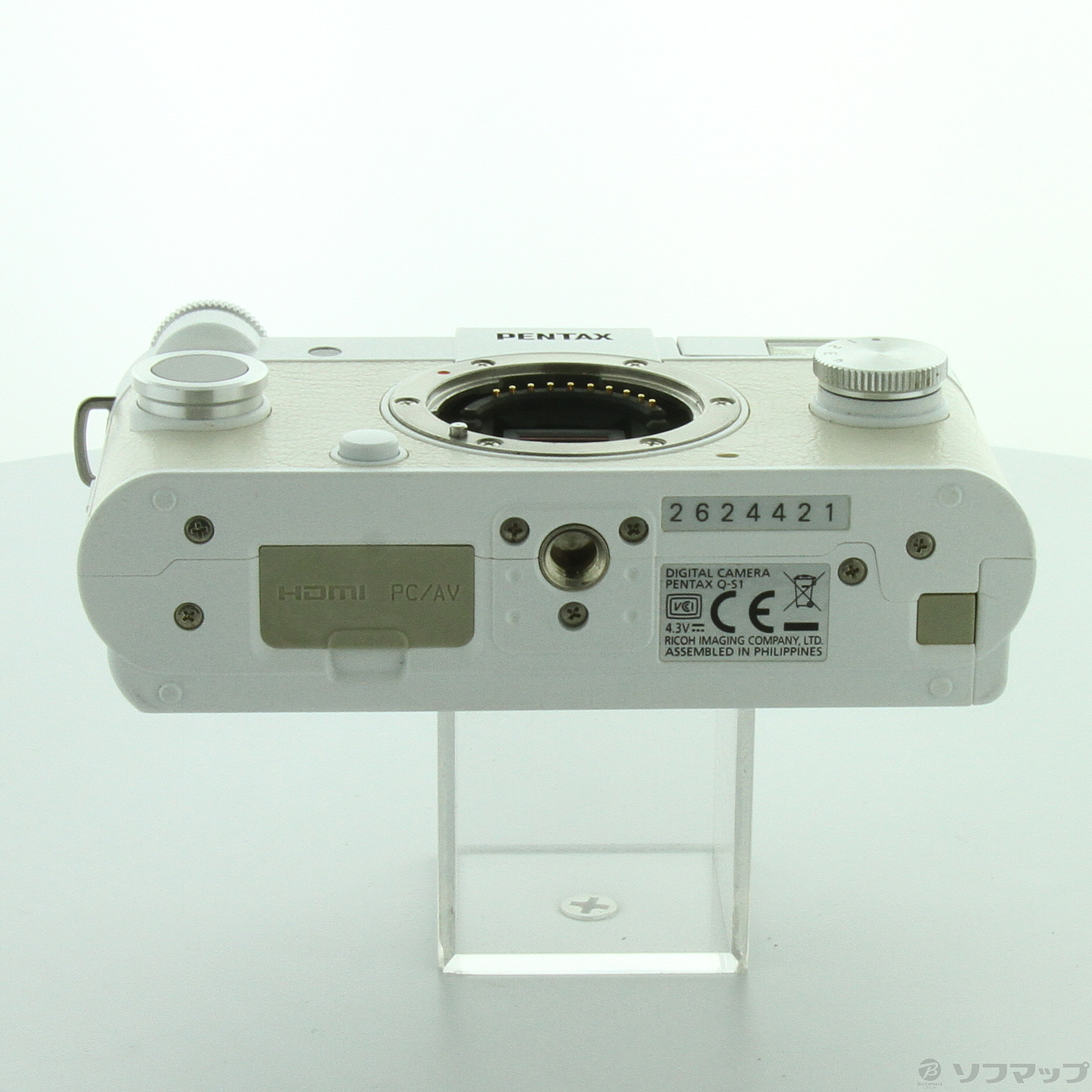 中古】PENTAX Q-S1 ダブルズームキット ピュアホワイト×クリーム 