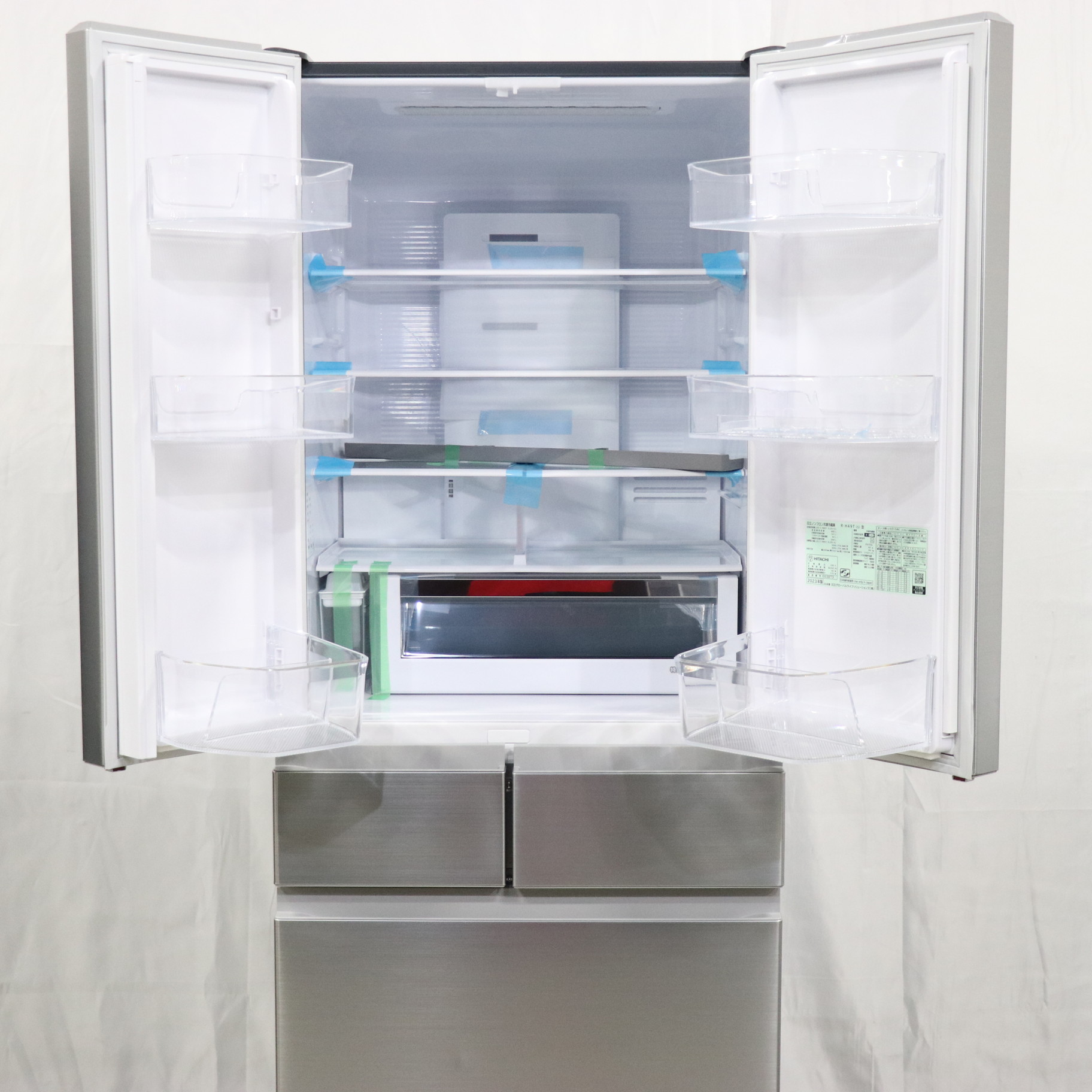 中古】〔展示品〕 冷蔵庫 Hタイプ シルバー R-H49T-S ［6ドア