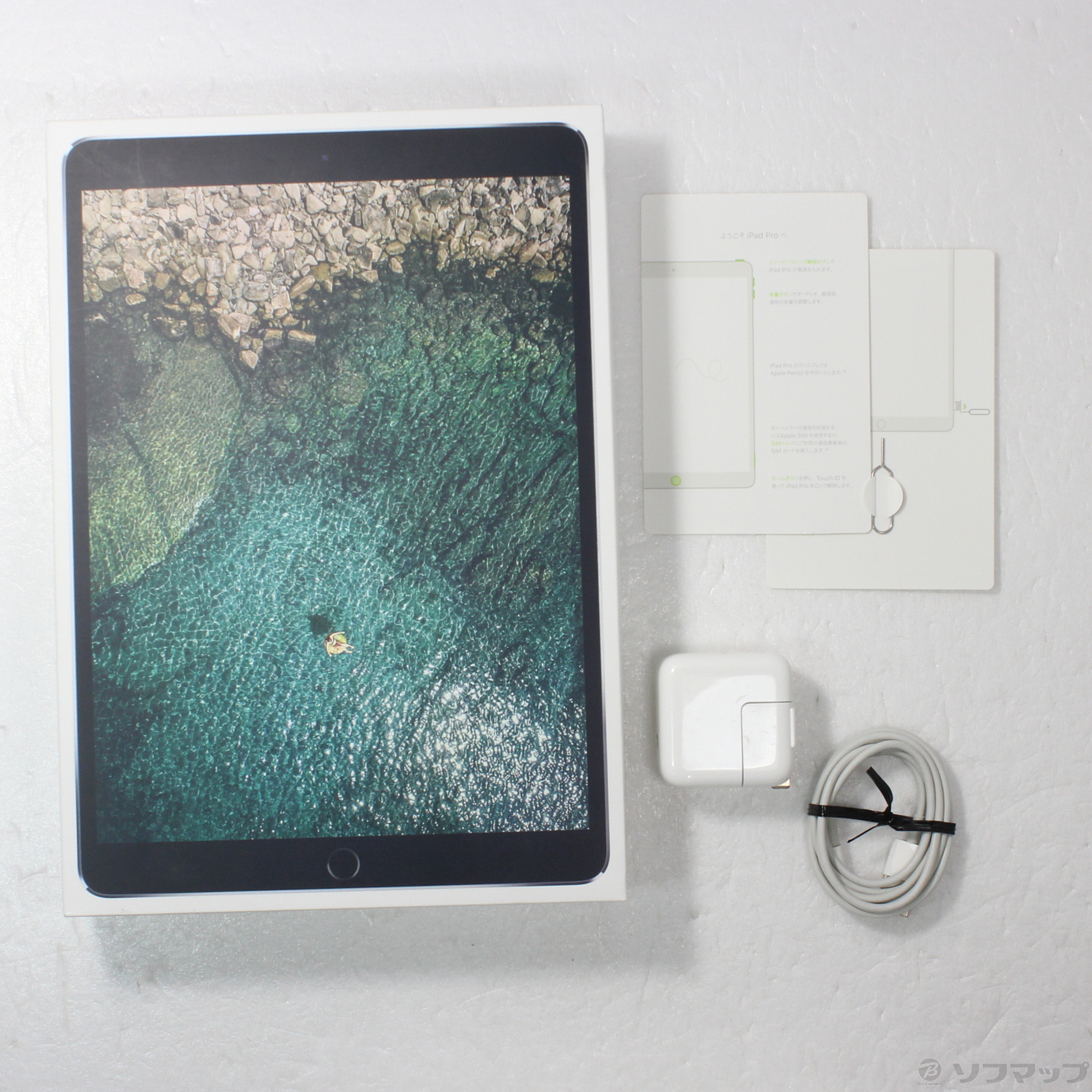 中古】iPad Pro 10.5インチ 64GB スペースグレイ MQEY2J／A SoftBank